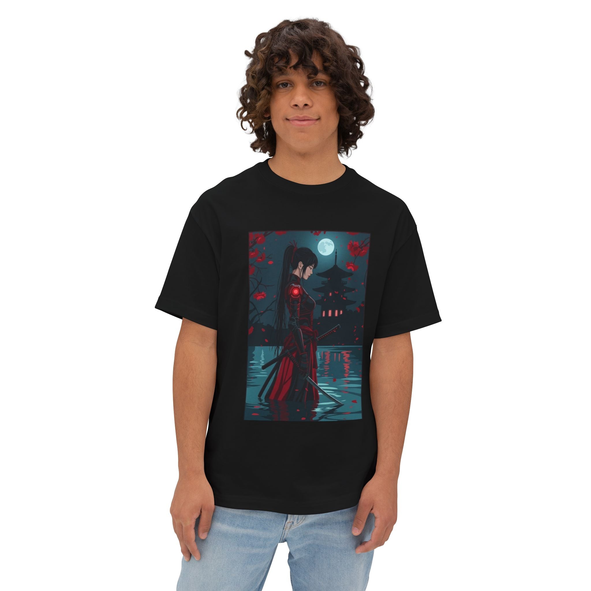 Moonlit Assassin Oversized Boxy Tee — Moonlit Assassin Graphic Tee