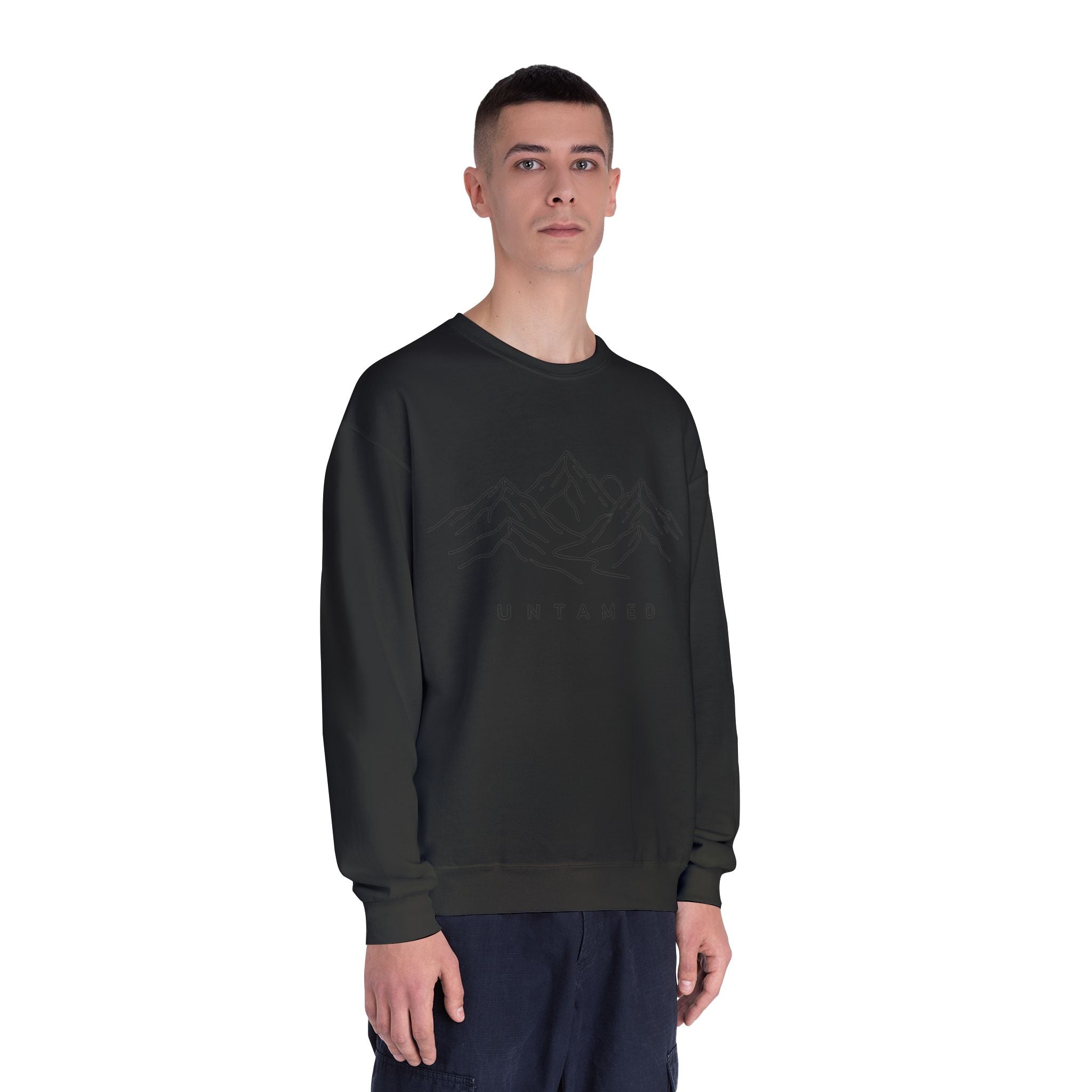 Untamed Minimal Mountain Crewneck Sweatshirt