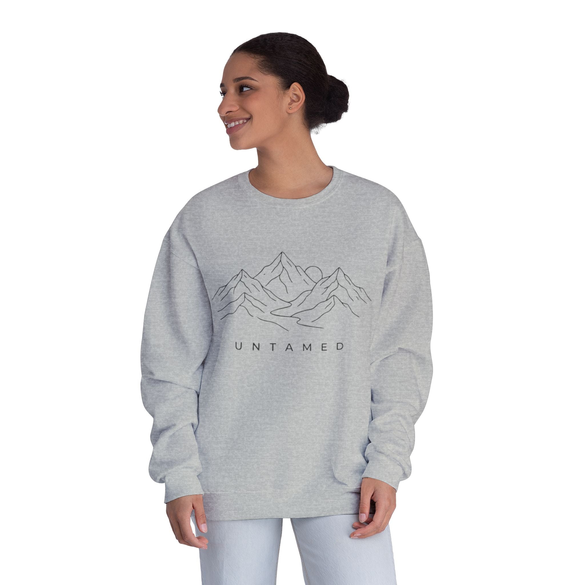 Untamed Minimal Mountain Crewneck Sweatshirt