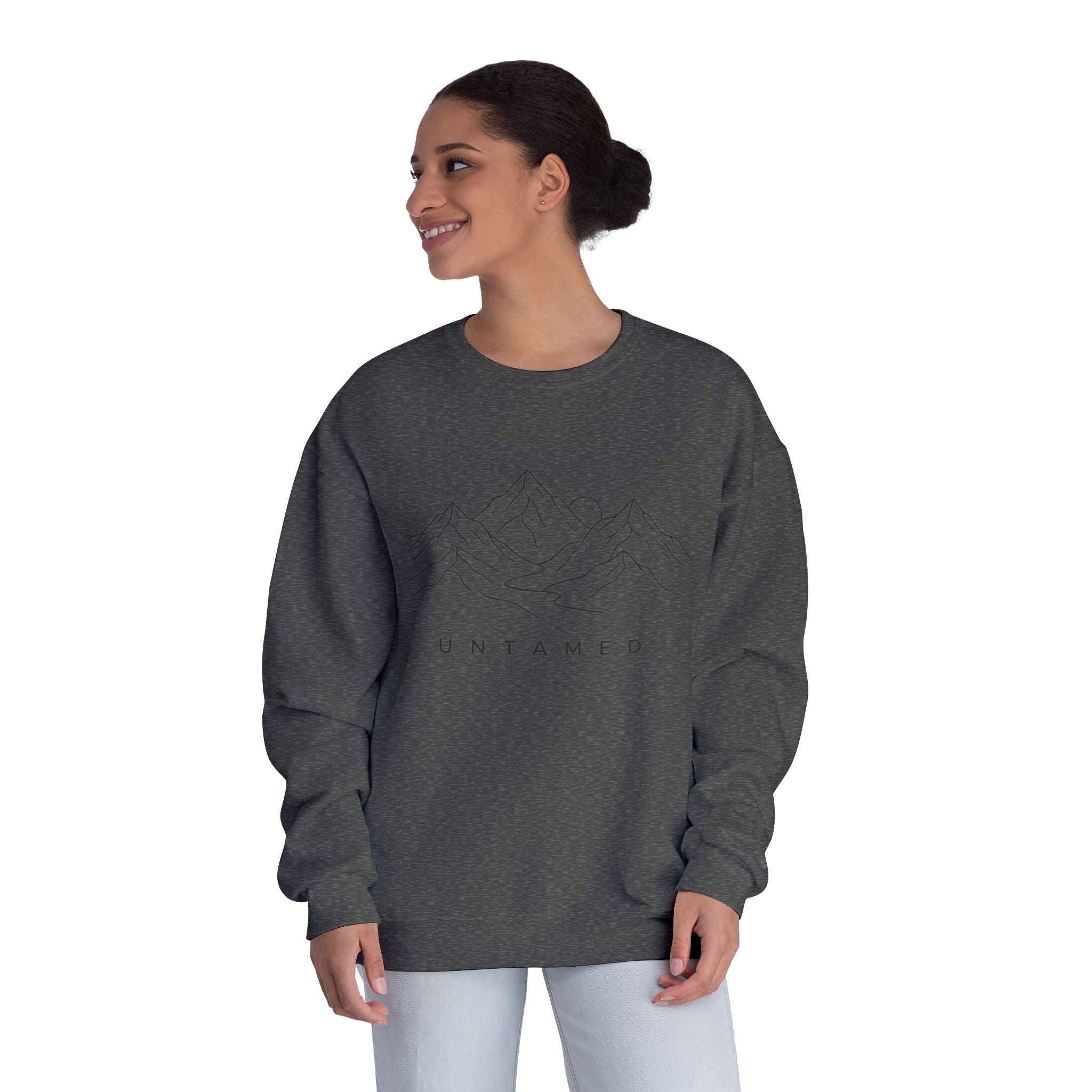 Untamed Minimal Mountain Crewneck Sweatshirt