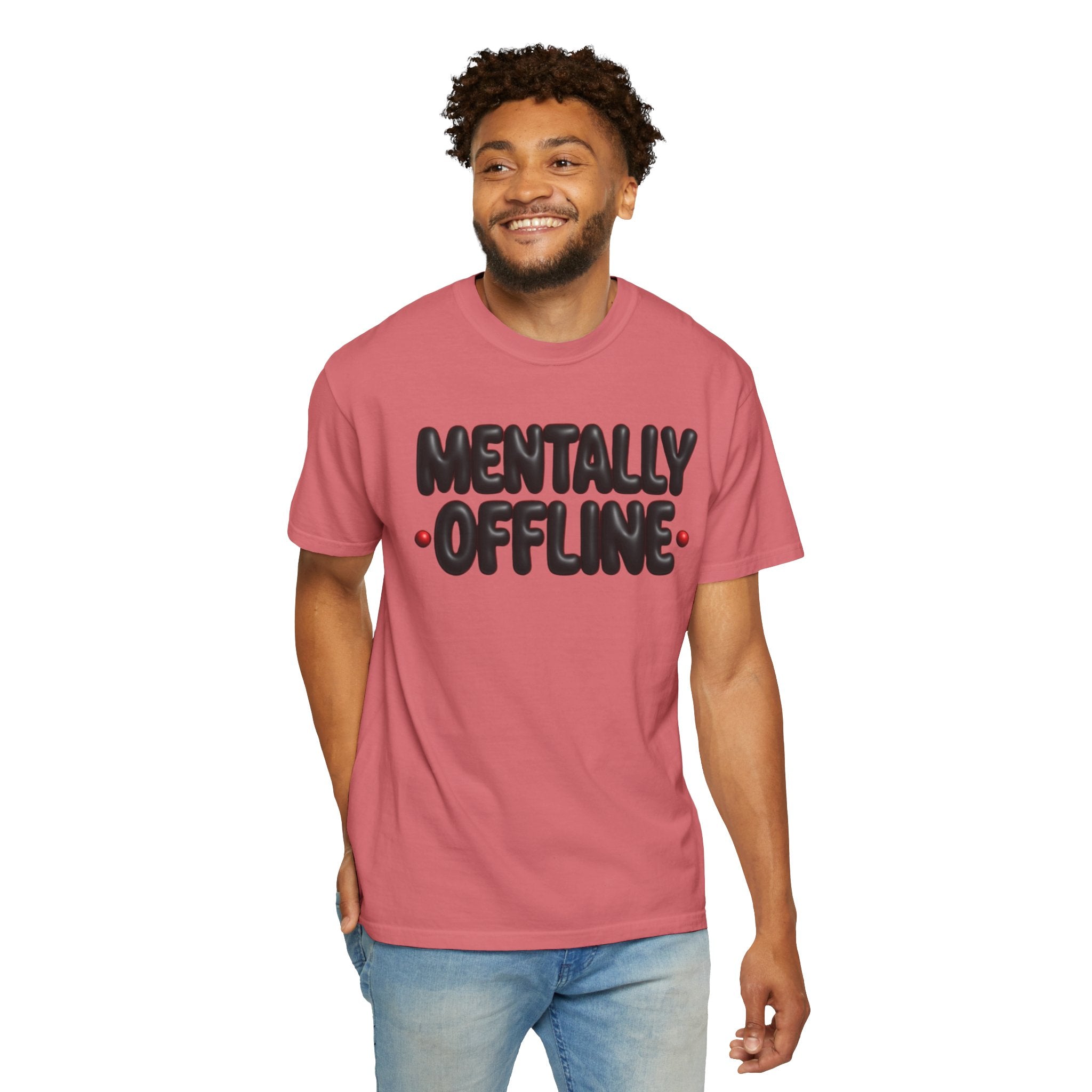 Mentally Offline Casual Statement T-Shirt
