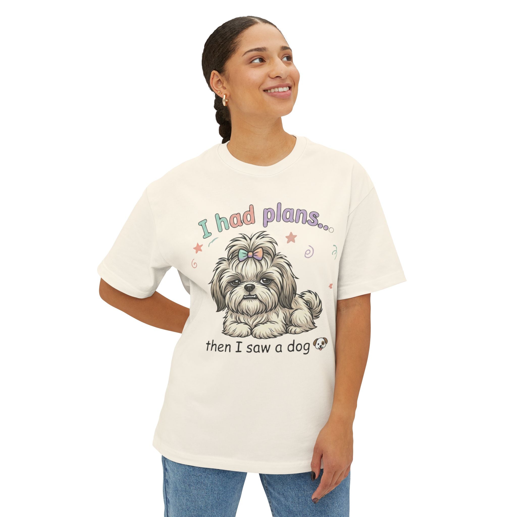 I Had Plans… Then I Saw a Dog T‑Shirt — Funny Dog Lover Tee
