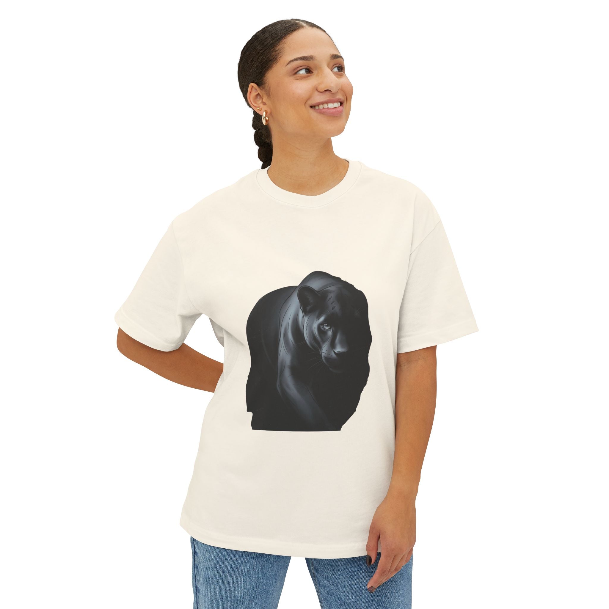 Midnight Panther Tee — Dark Minimal Graphic T-Shirt
