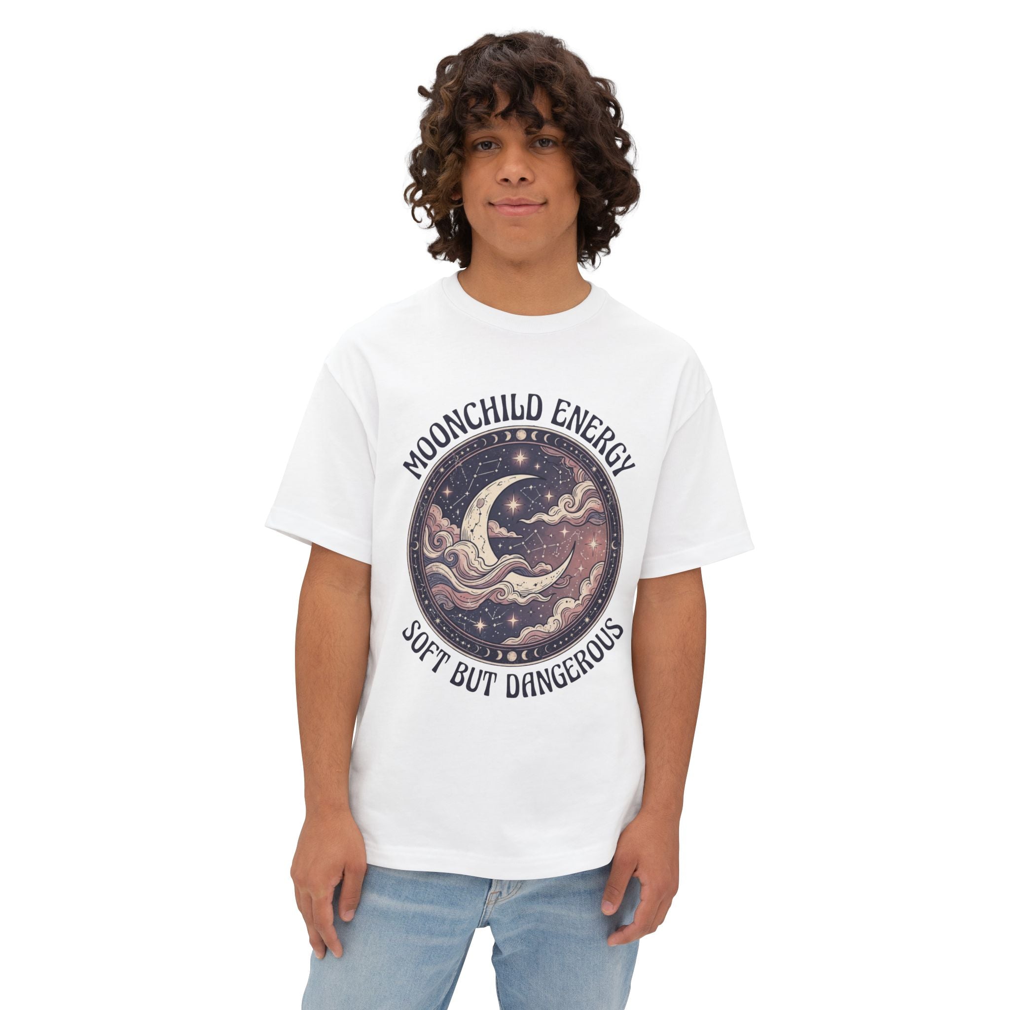 Moonchild Energy T-Shirt — "Soft but Dangerous" Oversized Boxy Tee