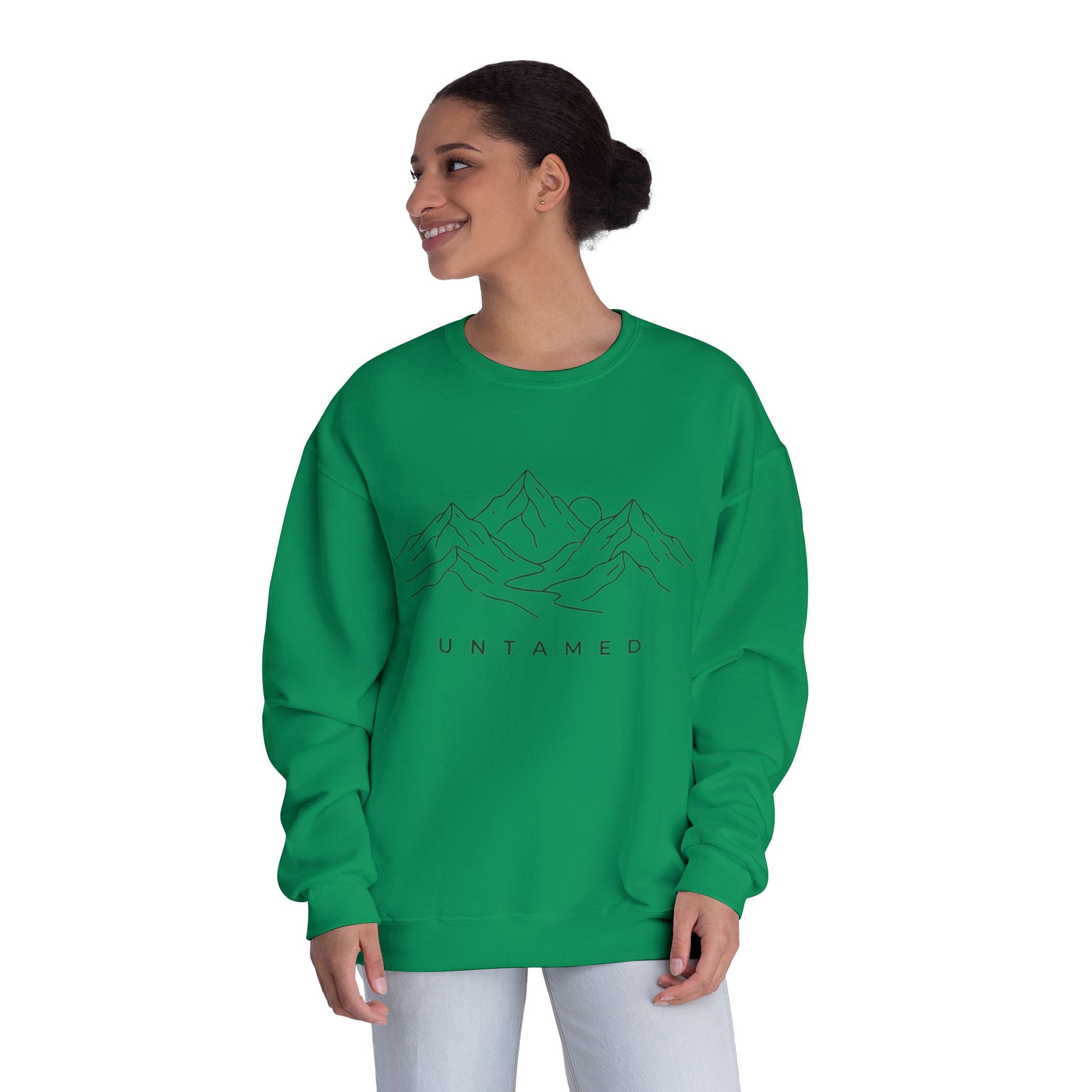Untamed Minimal Mountain Crewneck Sweatshirt