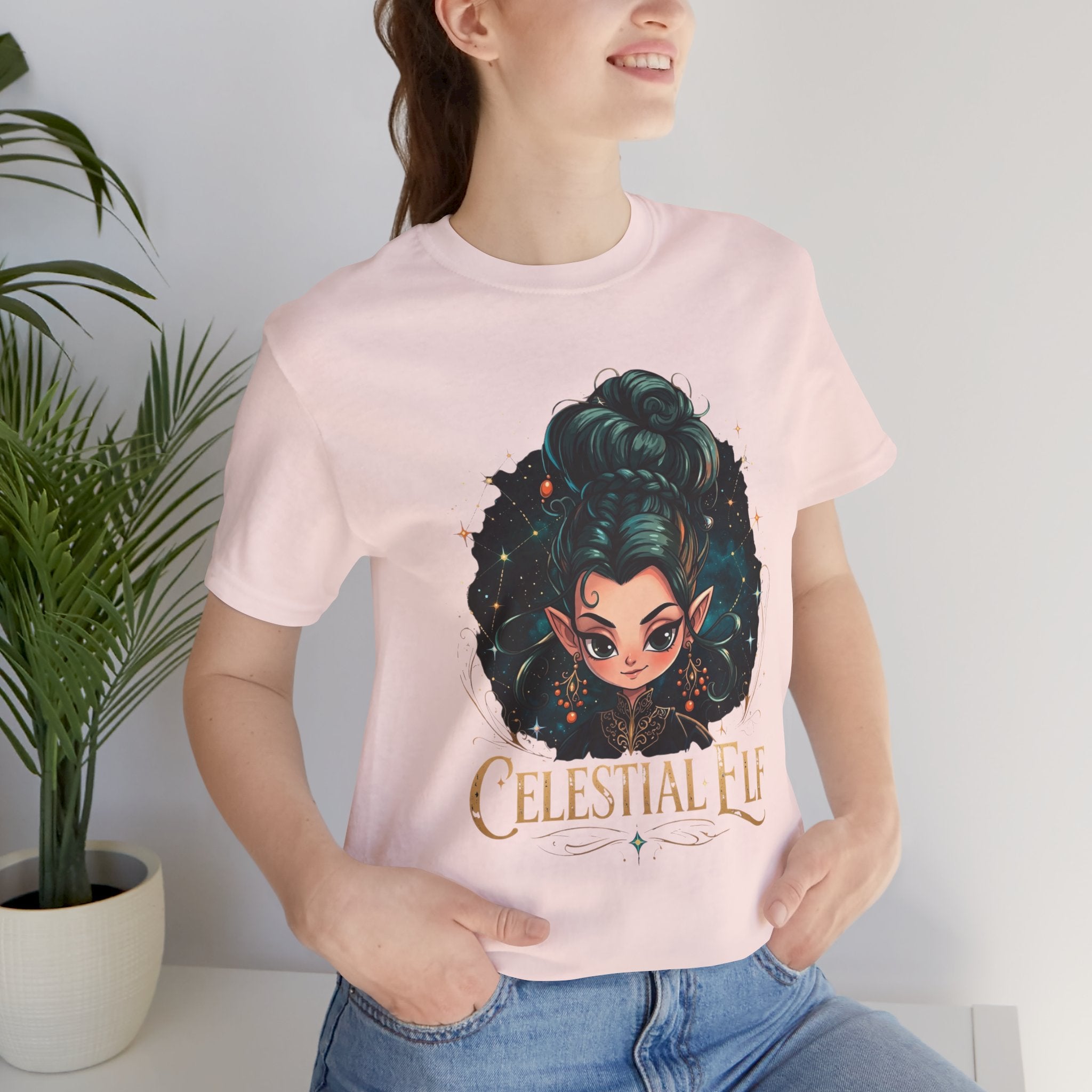Celestial Elf Fantasy Tee — Cute Magical Girl Fairy T-Shirt