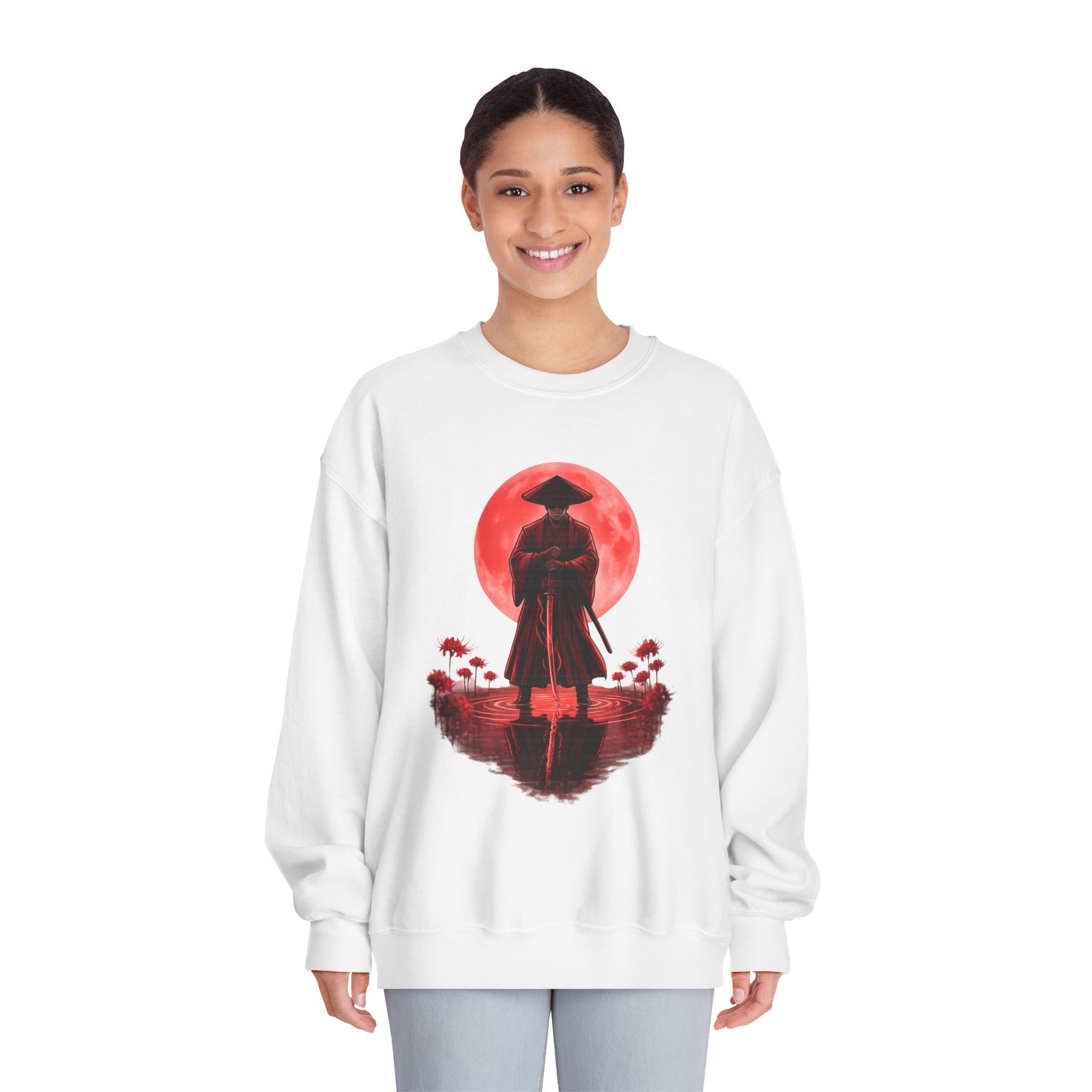 Crimson Samurai Sweatshirt – Bold Streetwear Statement