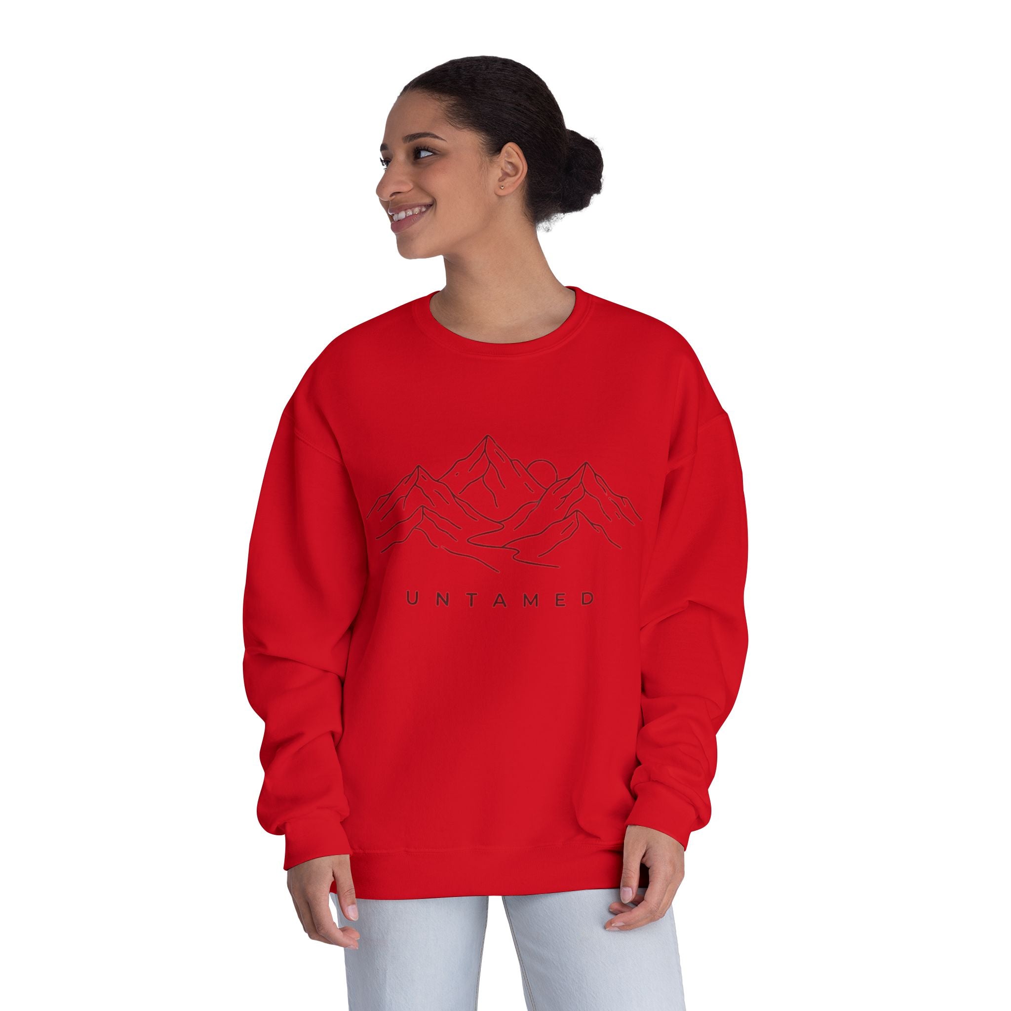 Untamed Minimal Mountain Crewneck Sweatshirt