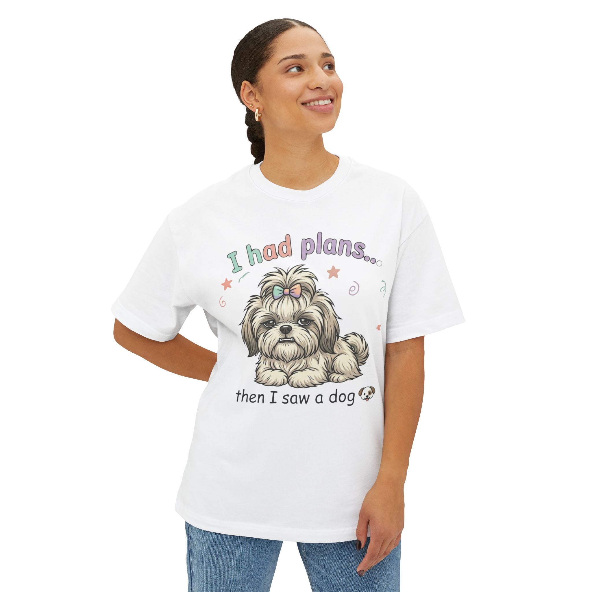 I Had Plans… Then I Saw a Dog T‑Shirt — Funny Dog Lover Tee