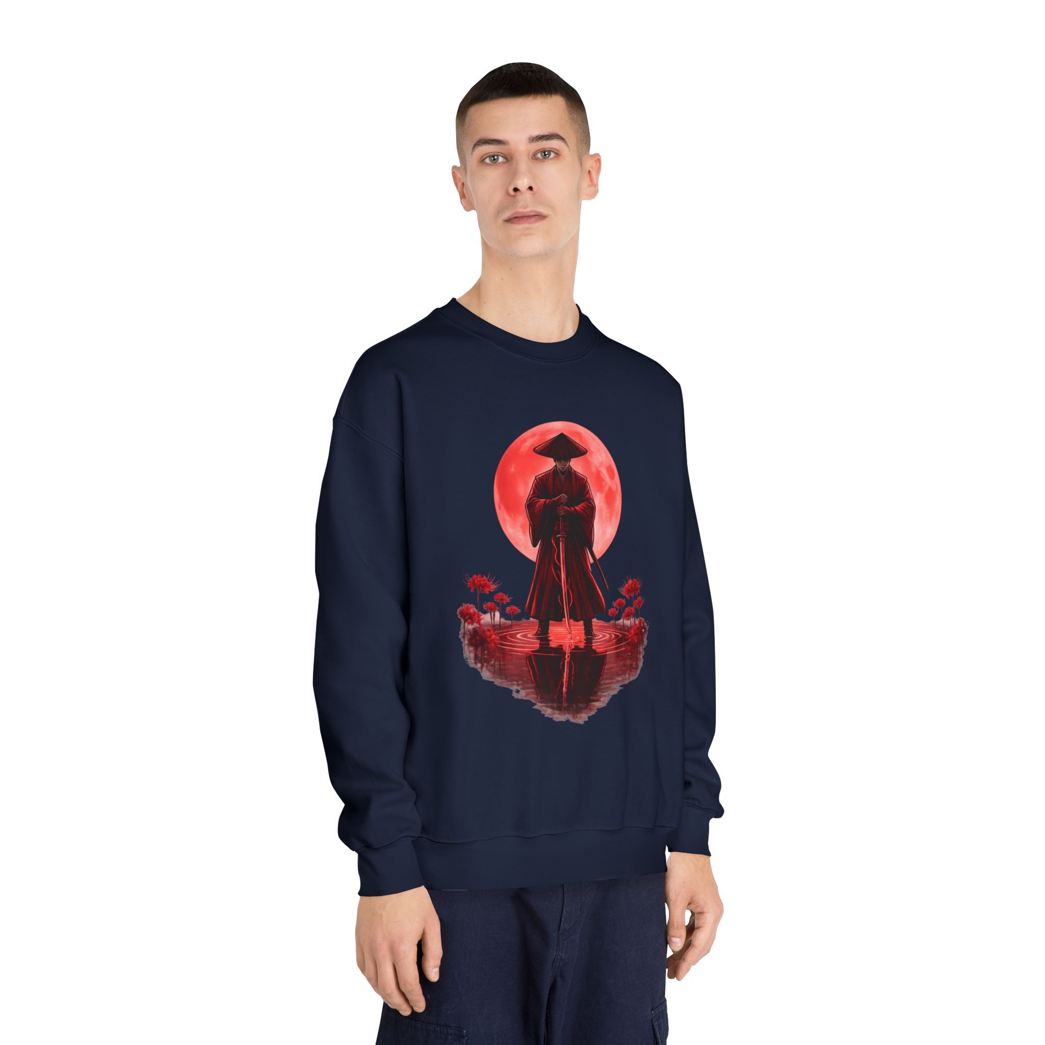 Crimson Samurai Sweatshirt – Bold Streetwear Statement