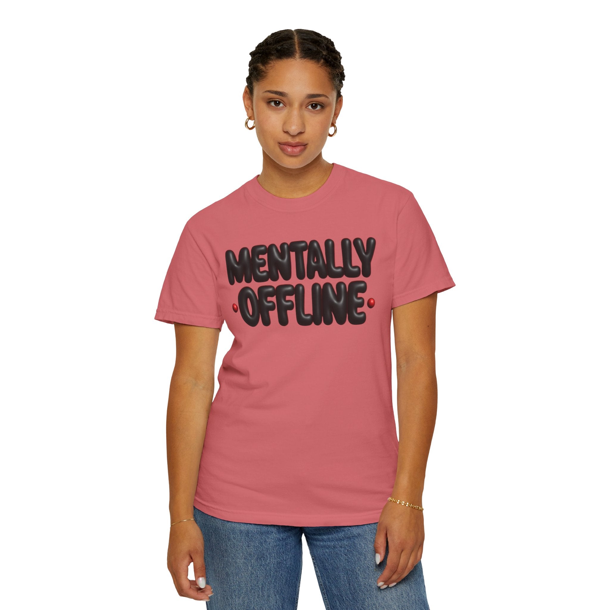 Mentally Offline Casual Statement T-Shirt