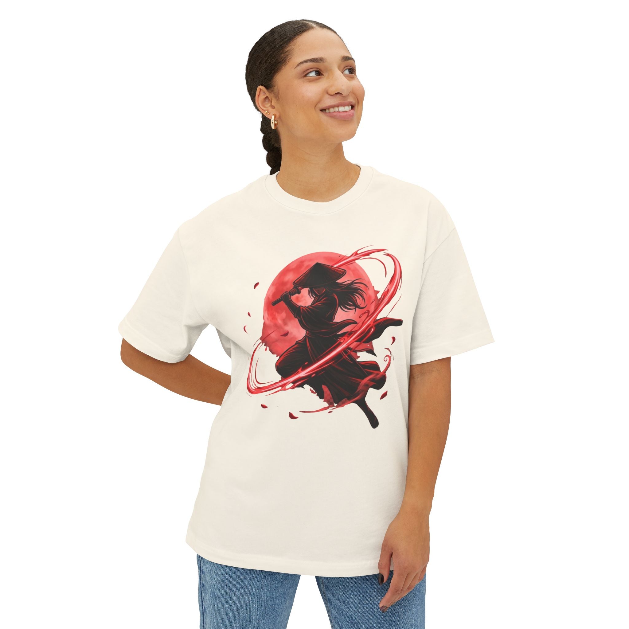 Crimson Samurai — Japanese Warrior Art Tee