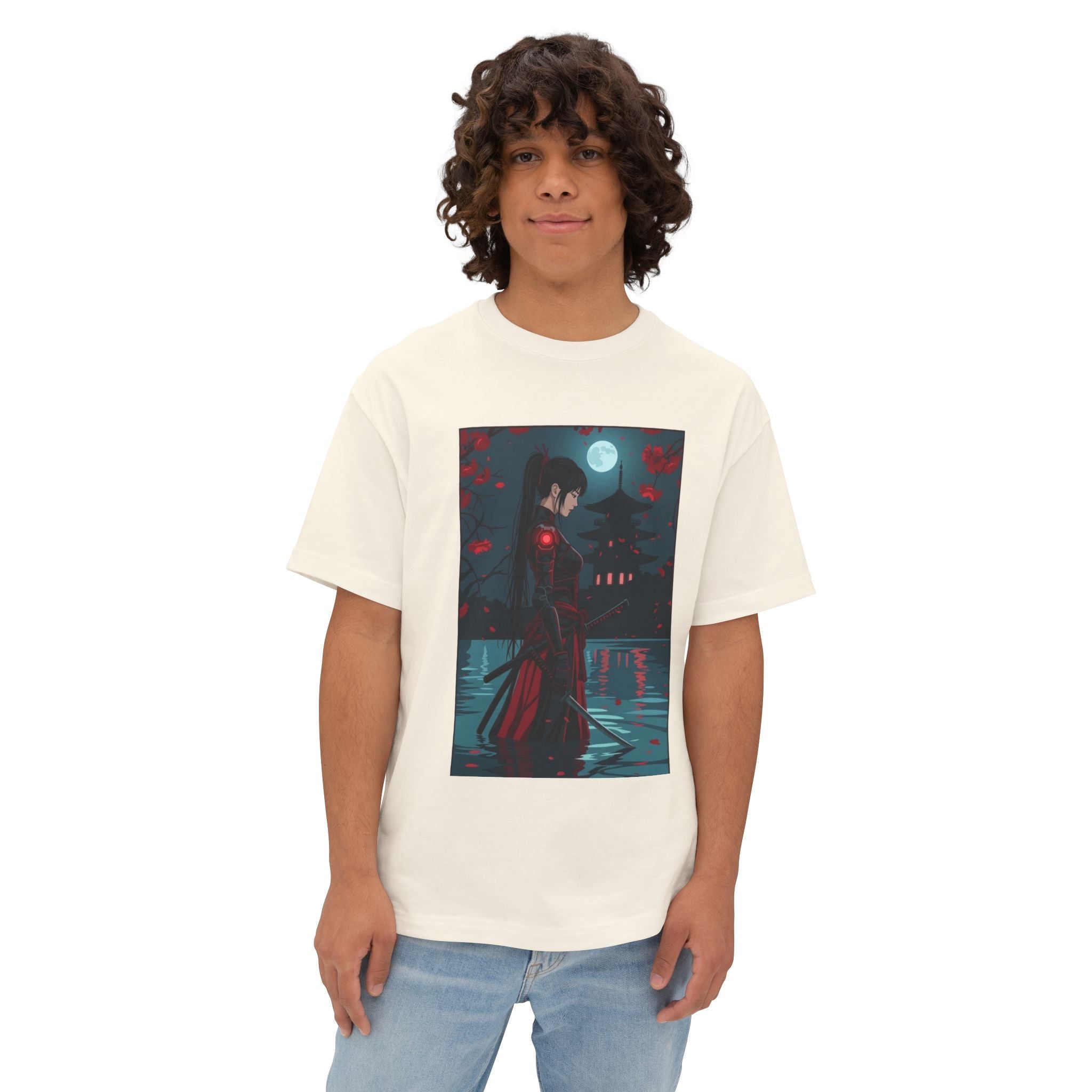 Moonlit Assassin Oversized Boxy Tee — Moonlit Assassin Graphic Tee
