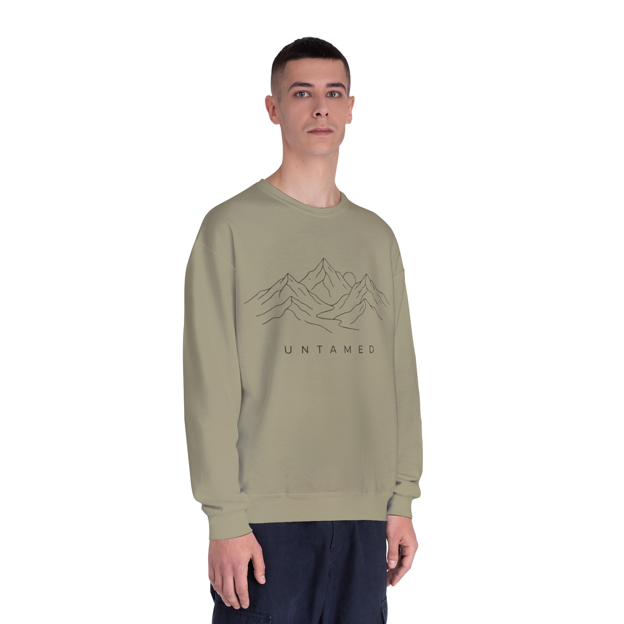 Untamed Minimal Mountain Crewneck Sweatshirt