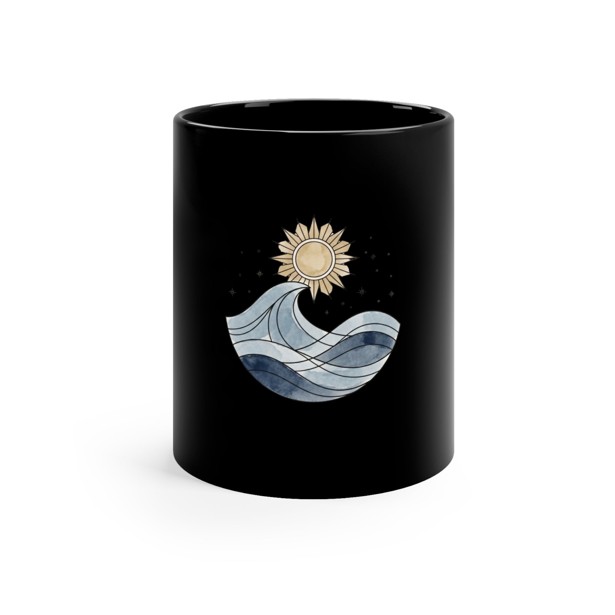 Blacks Aesthetic Coffee Mug, 11oz