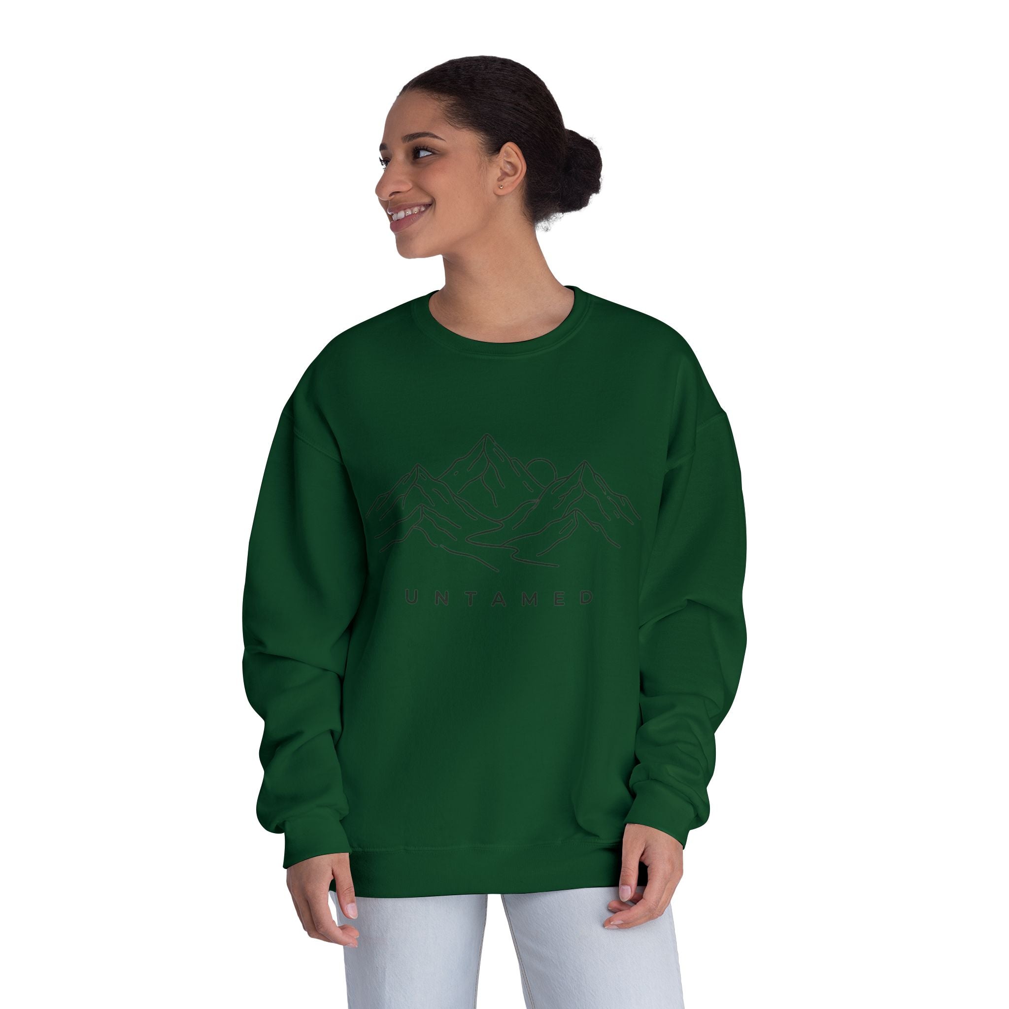Untamed Minimal Mountain Crewneck Sweatshirt