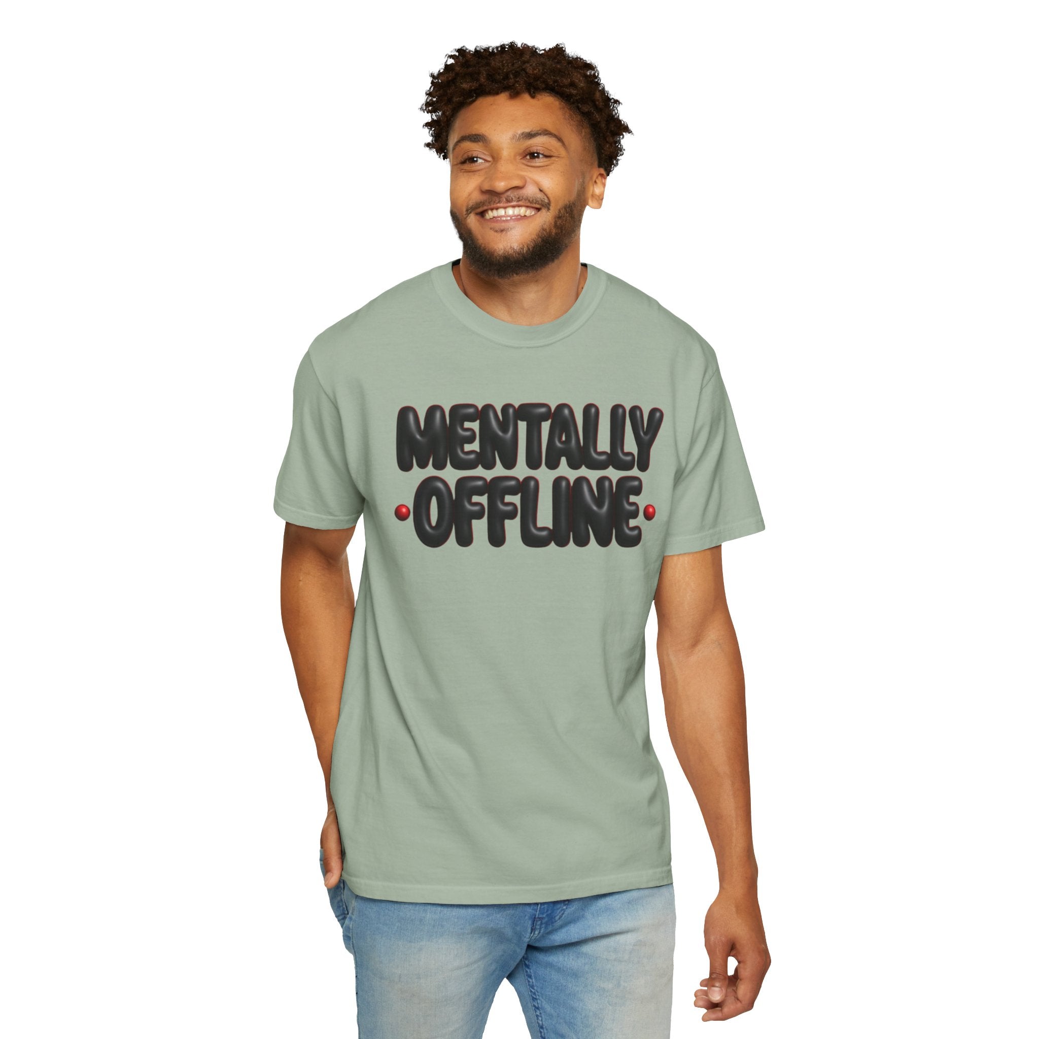 Mentally Offline Casual Statement T-Shirt