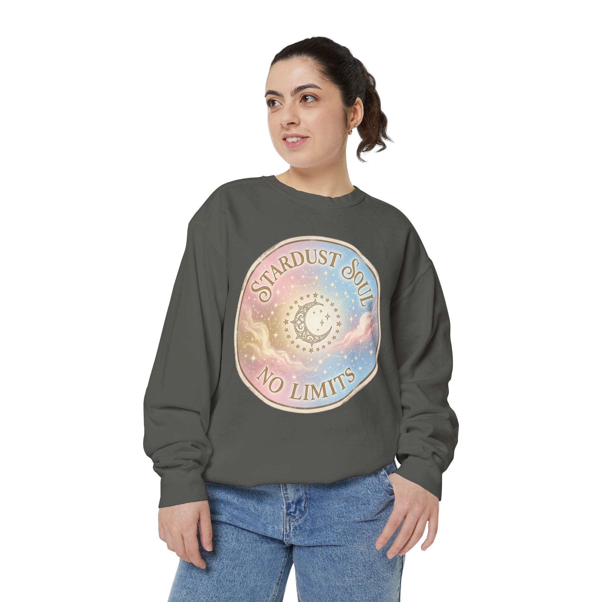 Stardust Soul Sweatshirt — "Stardust soul. No limits "