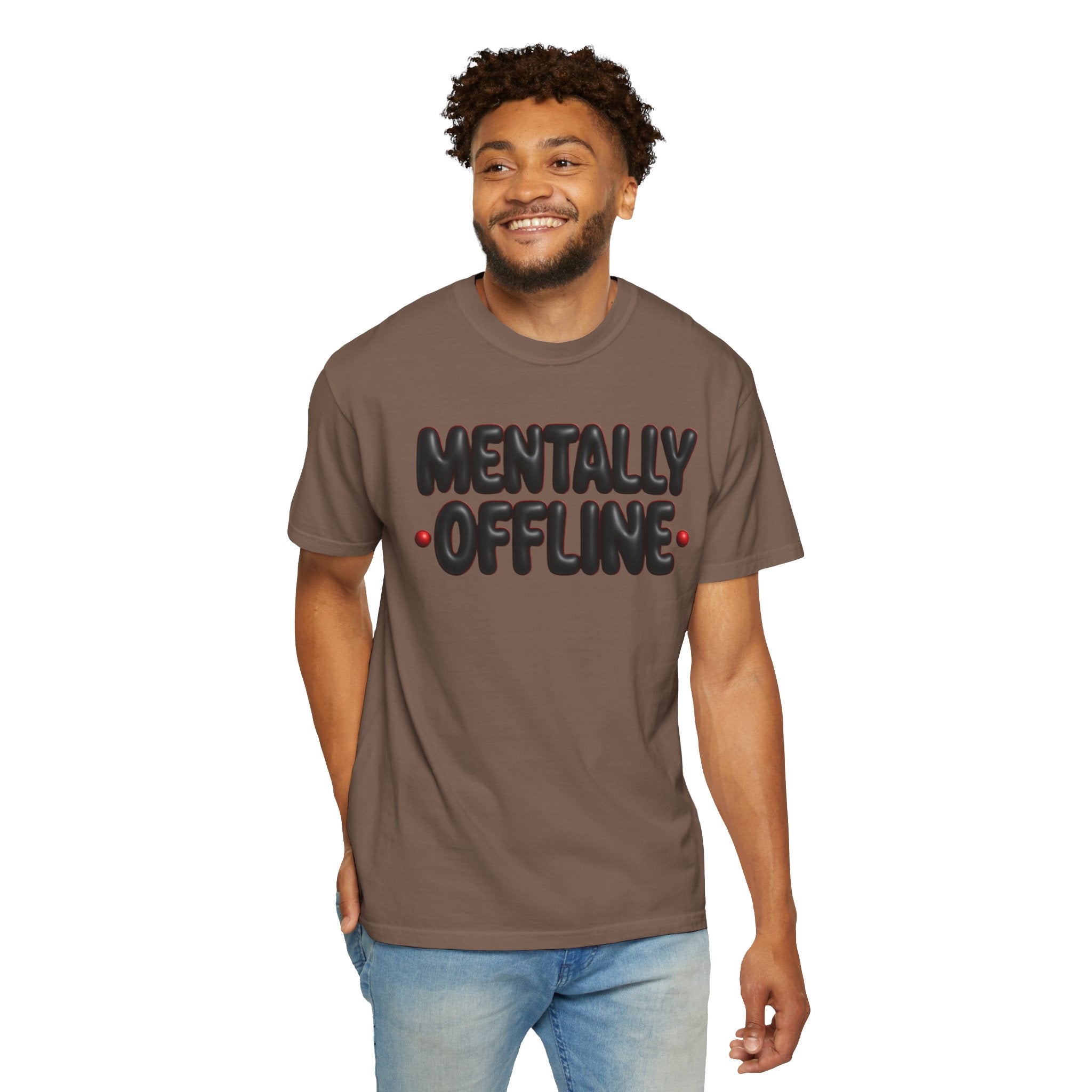 Mentally Offline Casual Statement T-Shirt