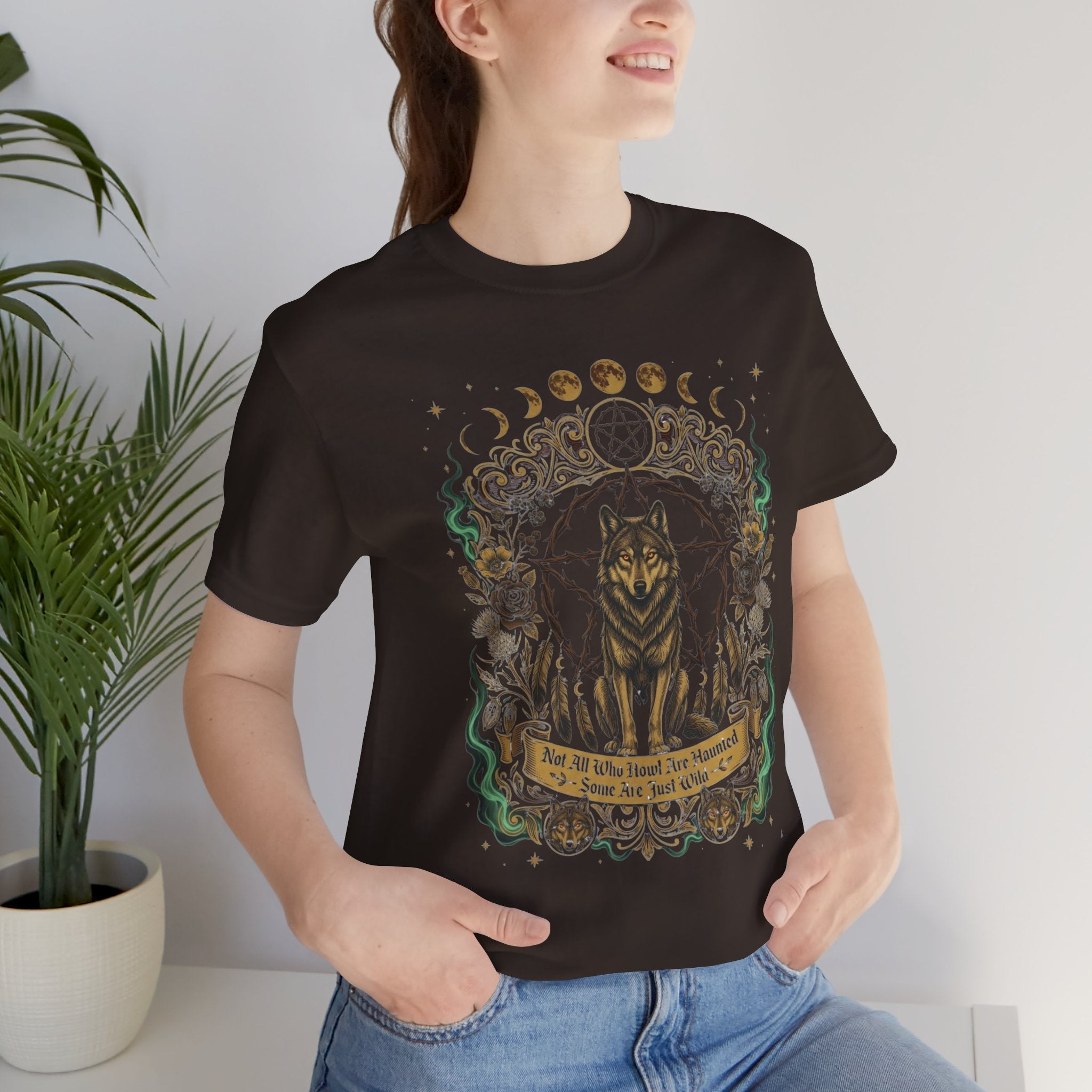 Wild Soul Wolf Mystic Moon T‑Shirt