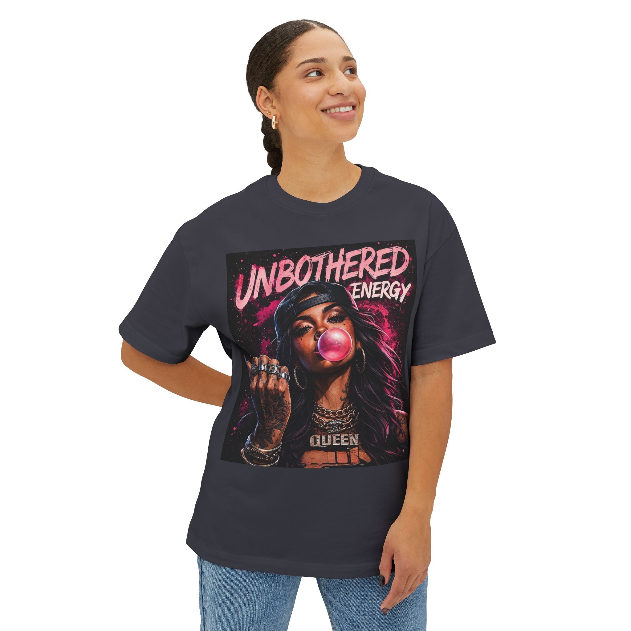 Unbothered Energy Street Queen Tee