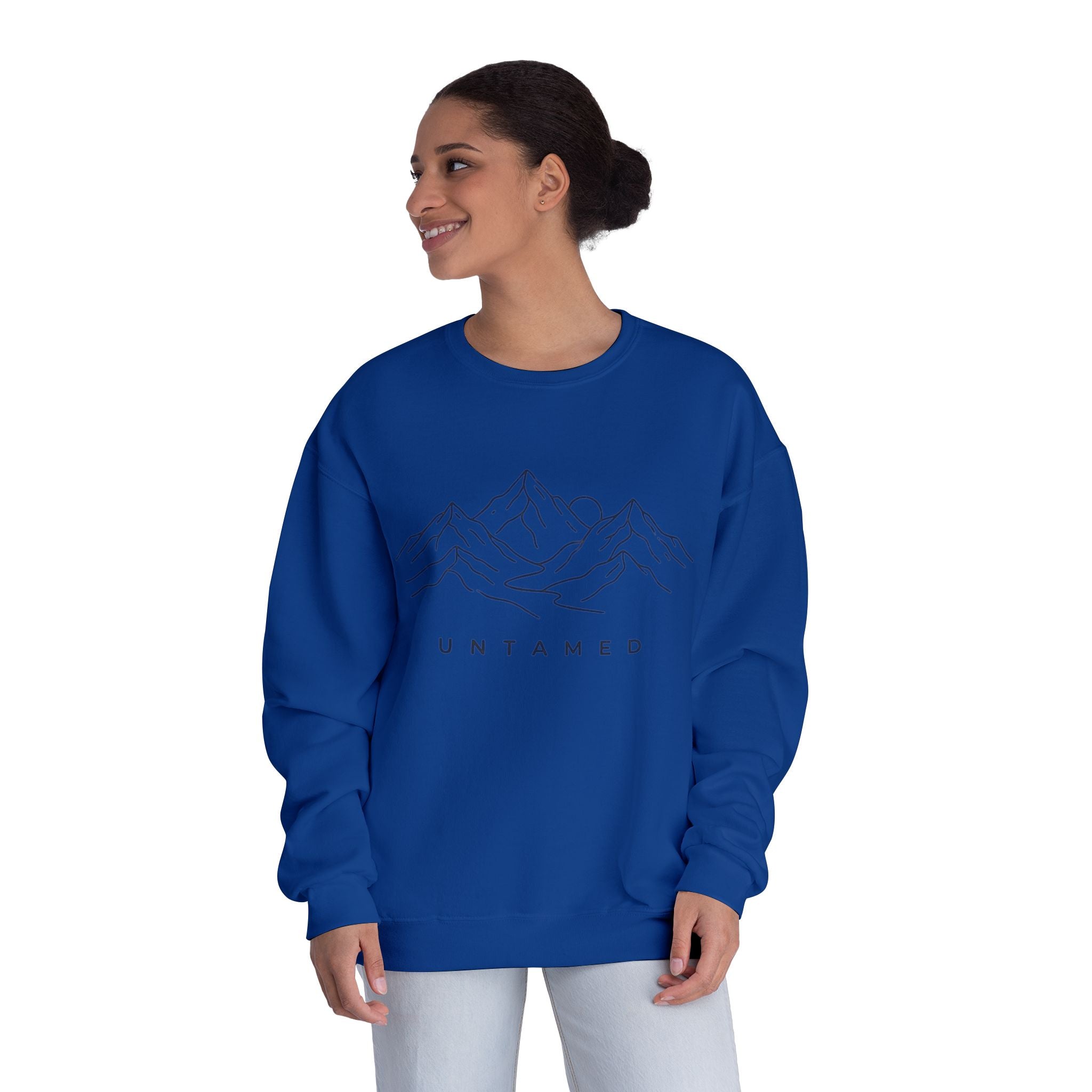 Untamed Minimal Mountain Crewneck Sweatshirt