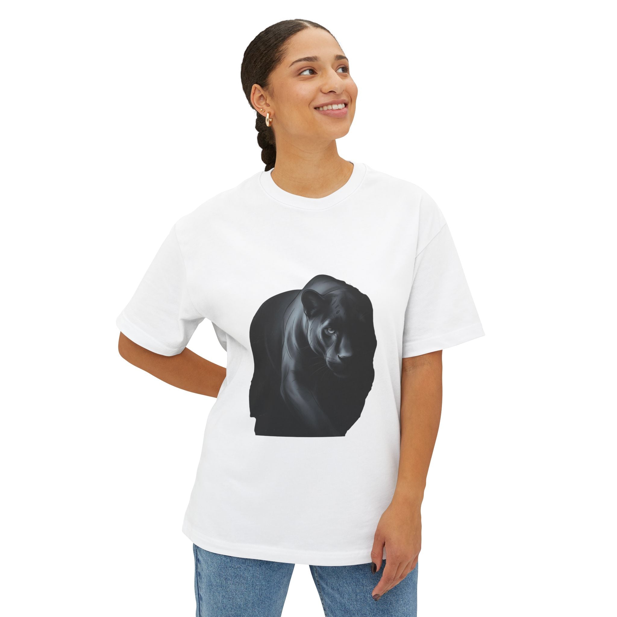 Midnight Panther Tee — Dark Minimal Graphic T-Shirt
