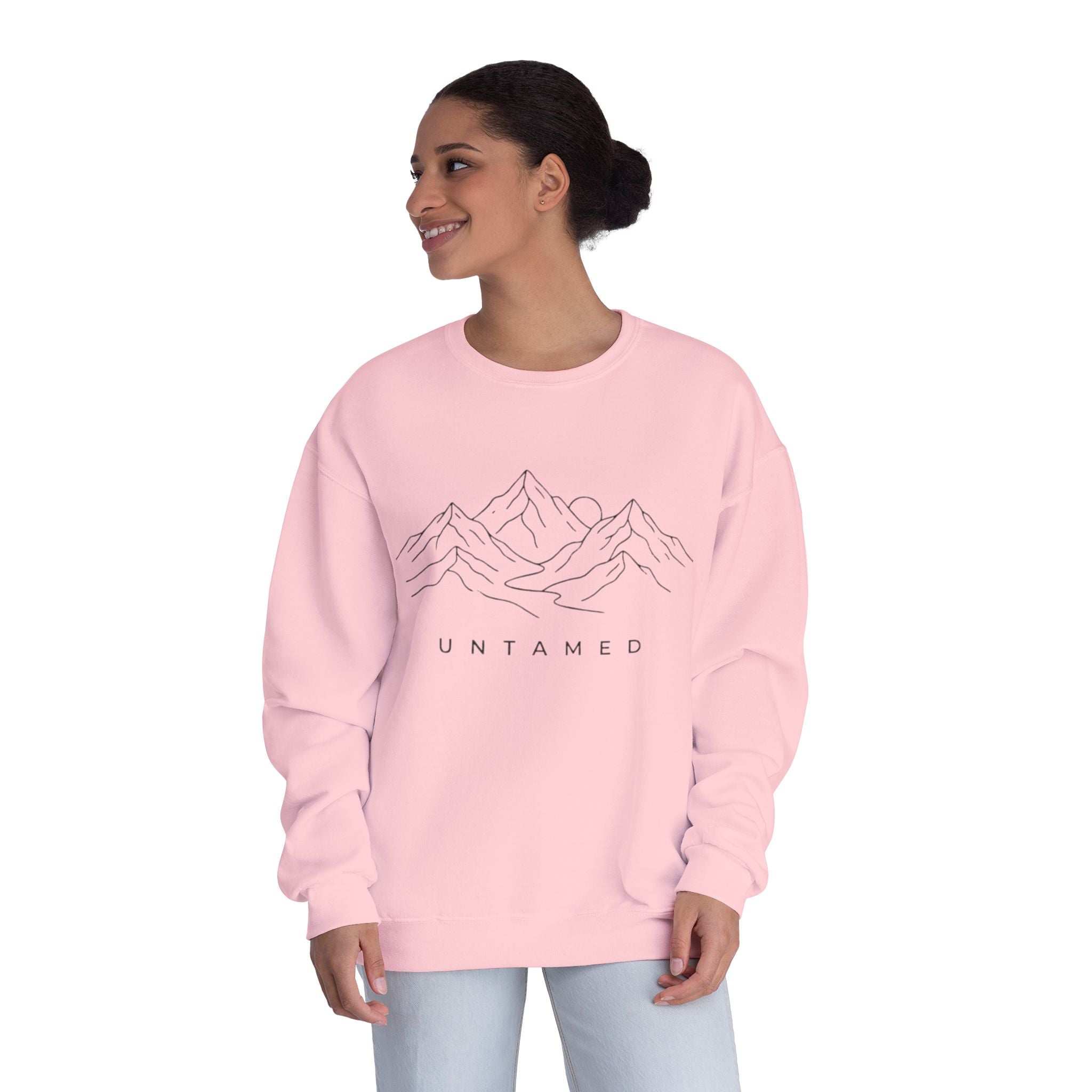 Untamed Minimal Mountain Crewneck Sweatshirt