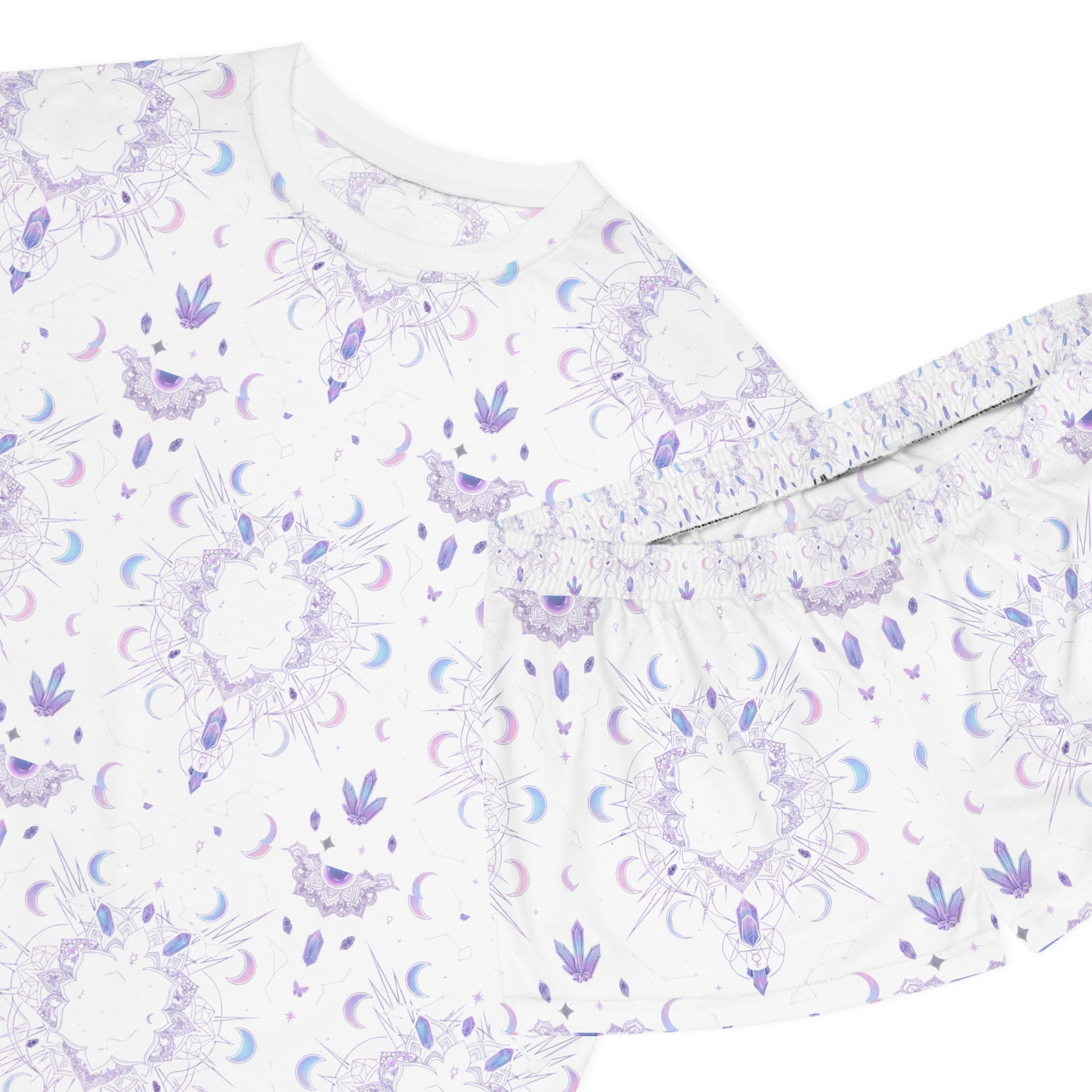 Celestial Women's Short Pajama Set — Star & Moon Sleepwear