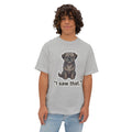 "I Saw That" Funny Dog Graphic Oversized Boxy Tee
