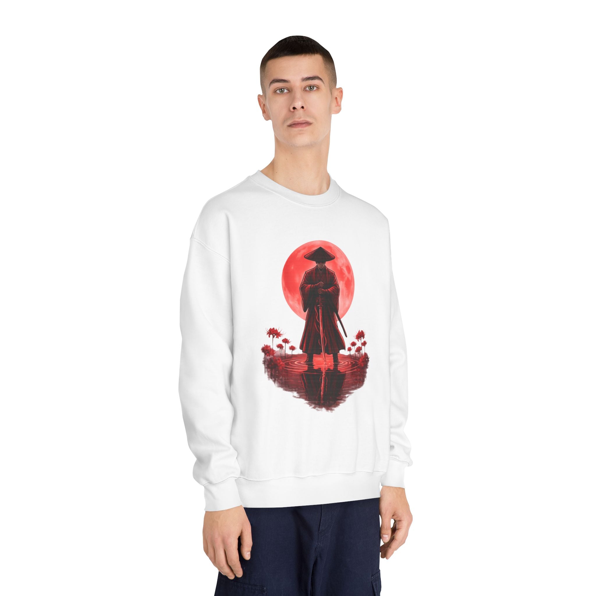 Crimson Samurai Sweatshirt – Bold Streetwear Statement