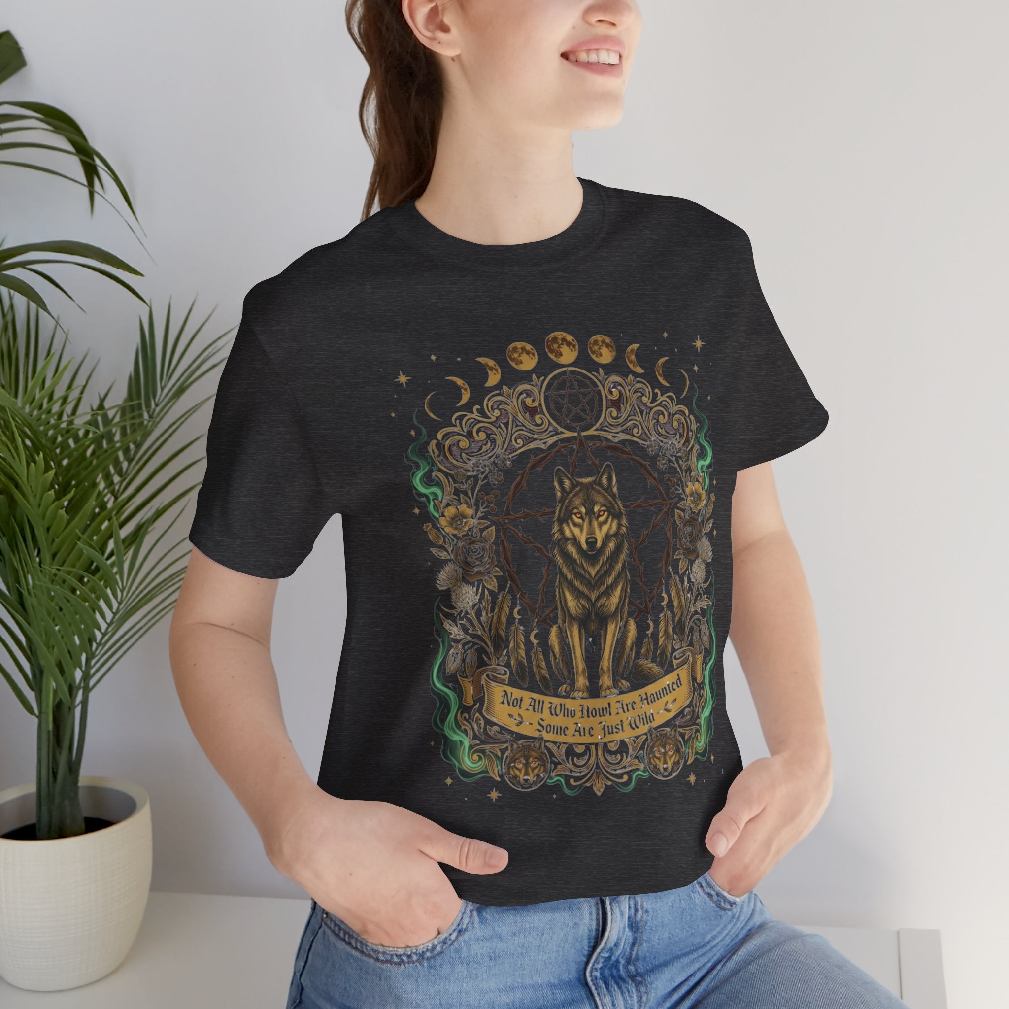 Wild Soul Wolf Mystic Moon T‑Shirt
