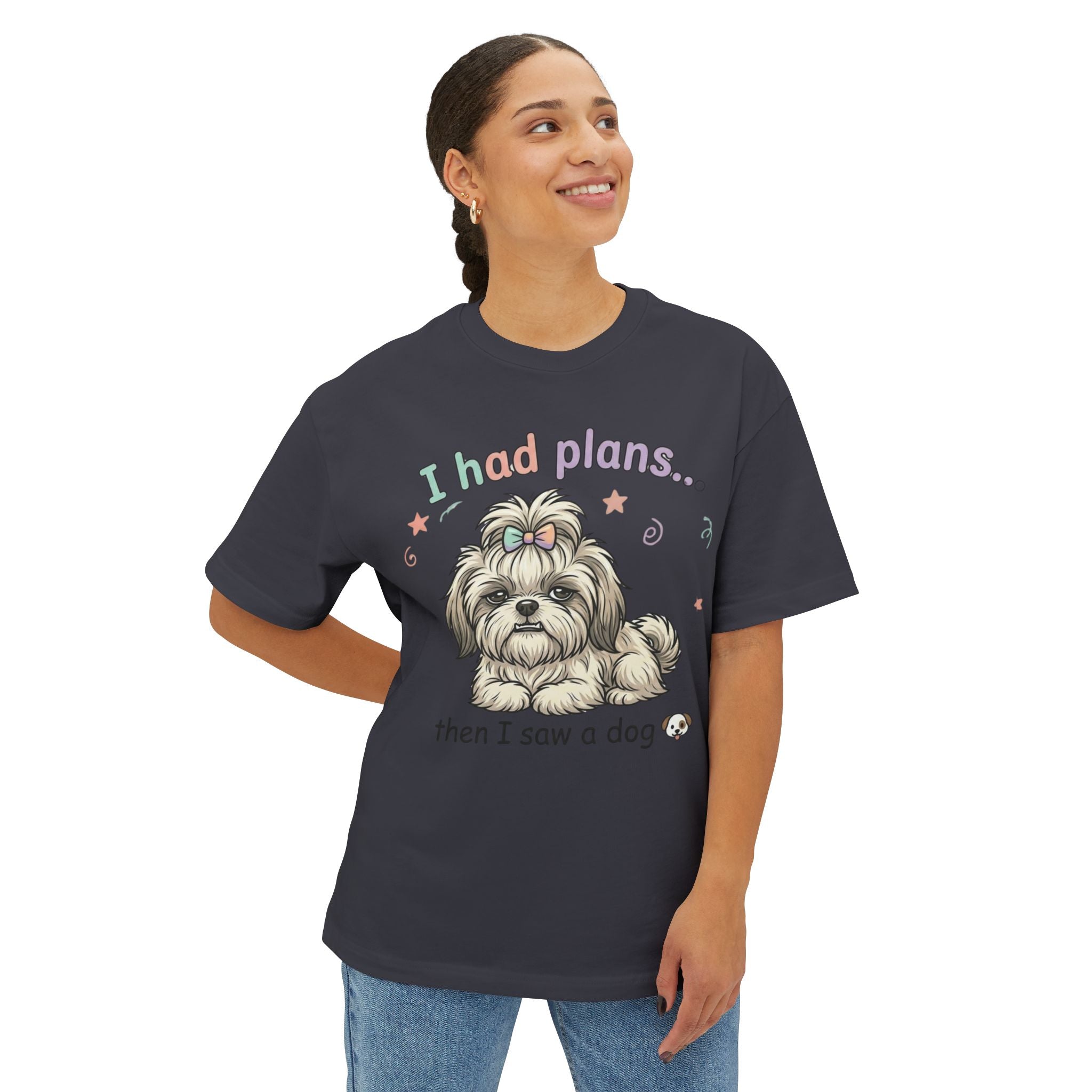 I Had Plans… Then I Saw a Dog T‑Shirt — Funny Dog Lover Tee