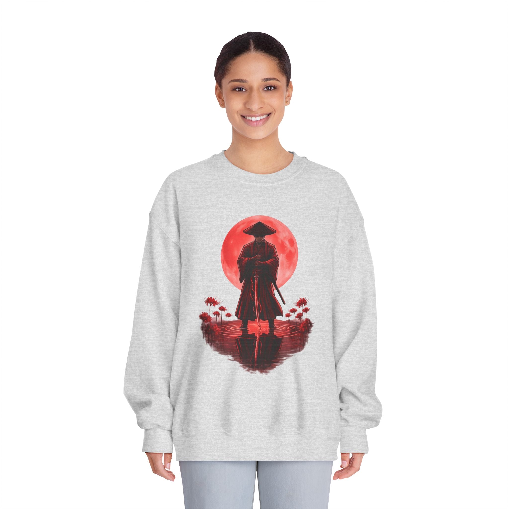 Crimson Samurai Sweatshirt – Bold Streetwear Statement