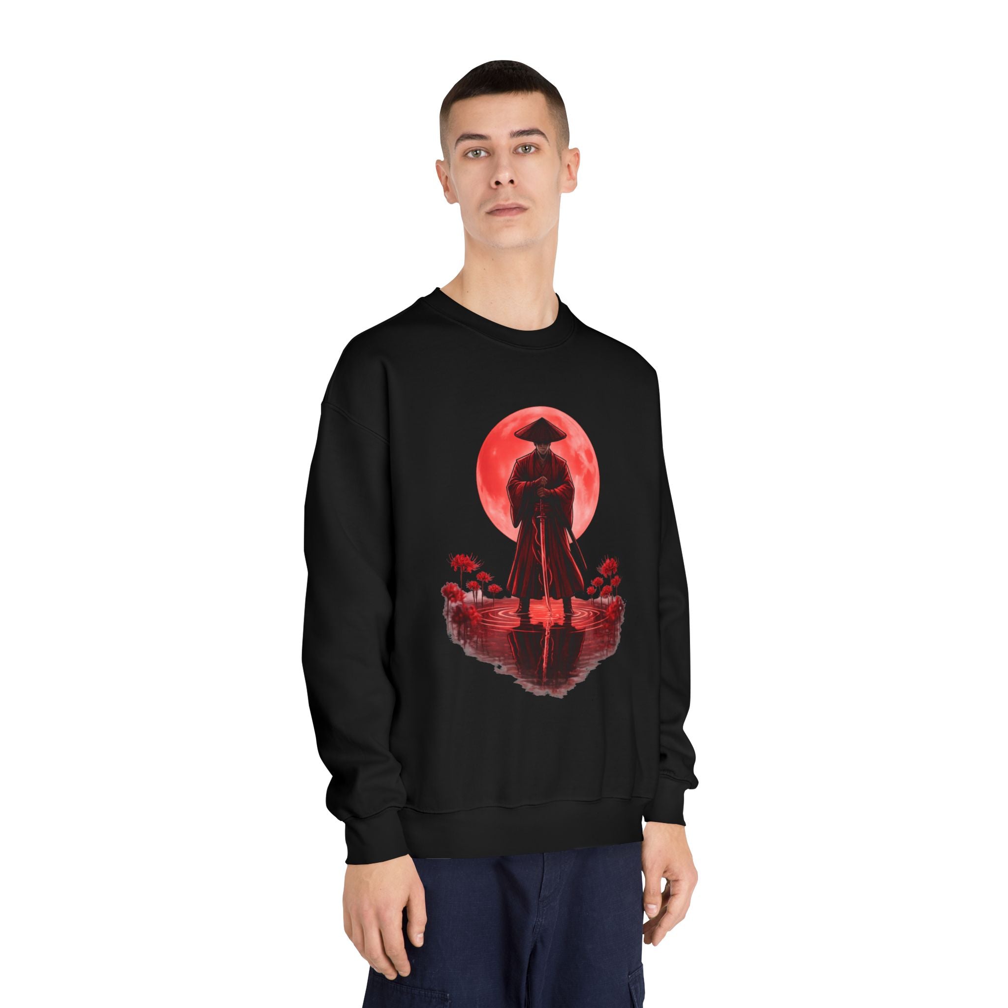 Crimson Samurai Sweatshirt – Bold Streetwear Statement