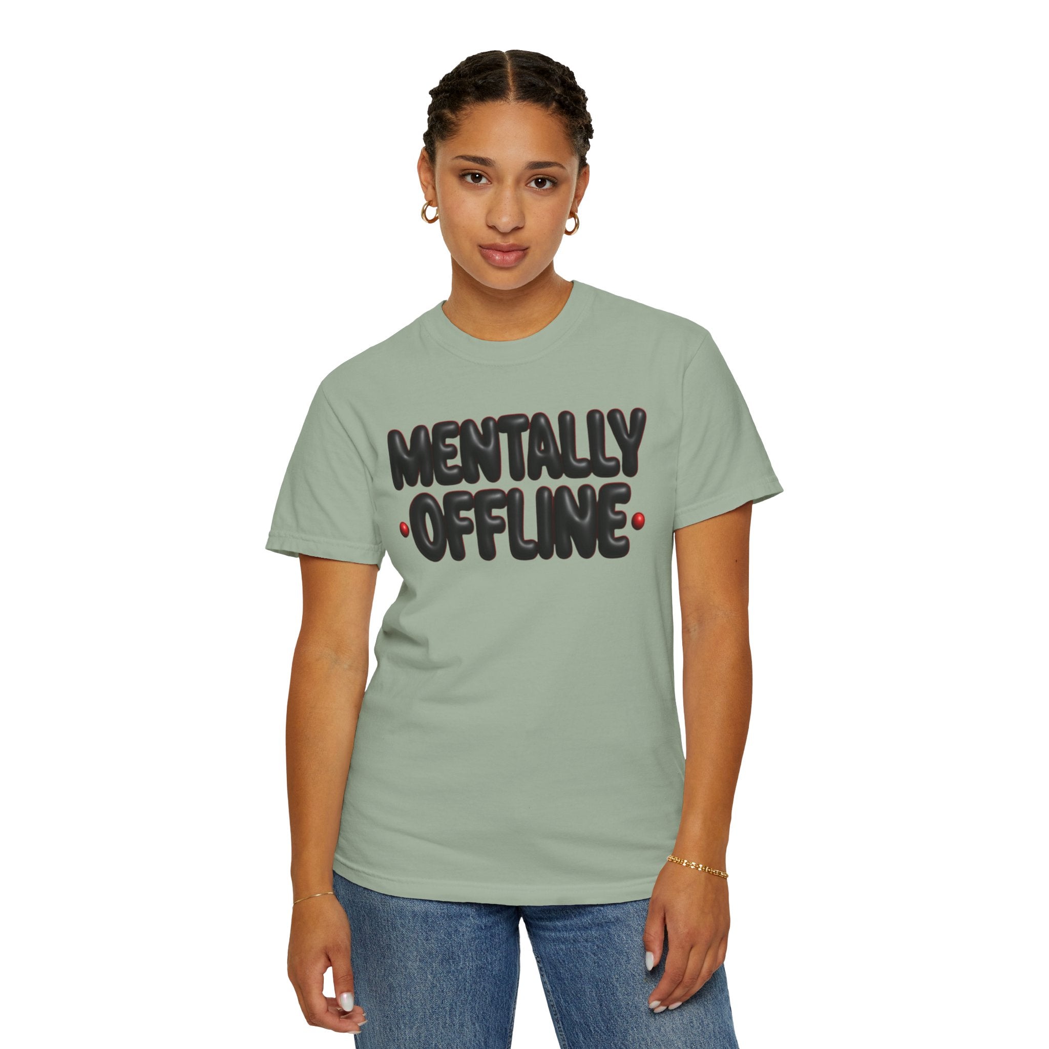 Mentally Offline Casual Statement T-Shirt