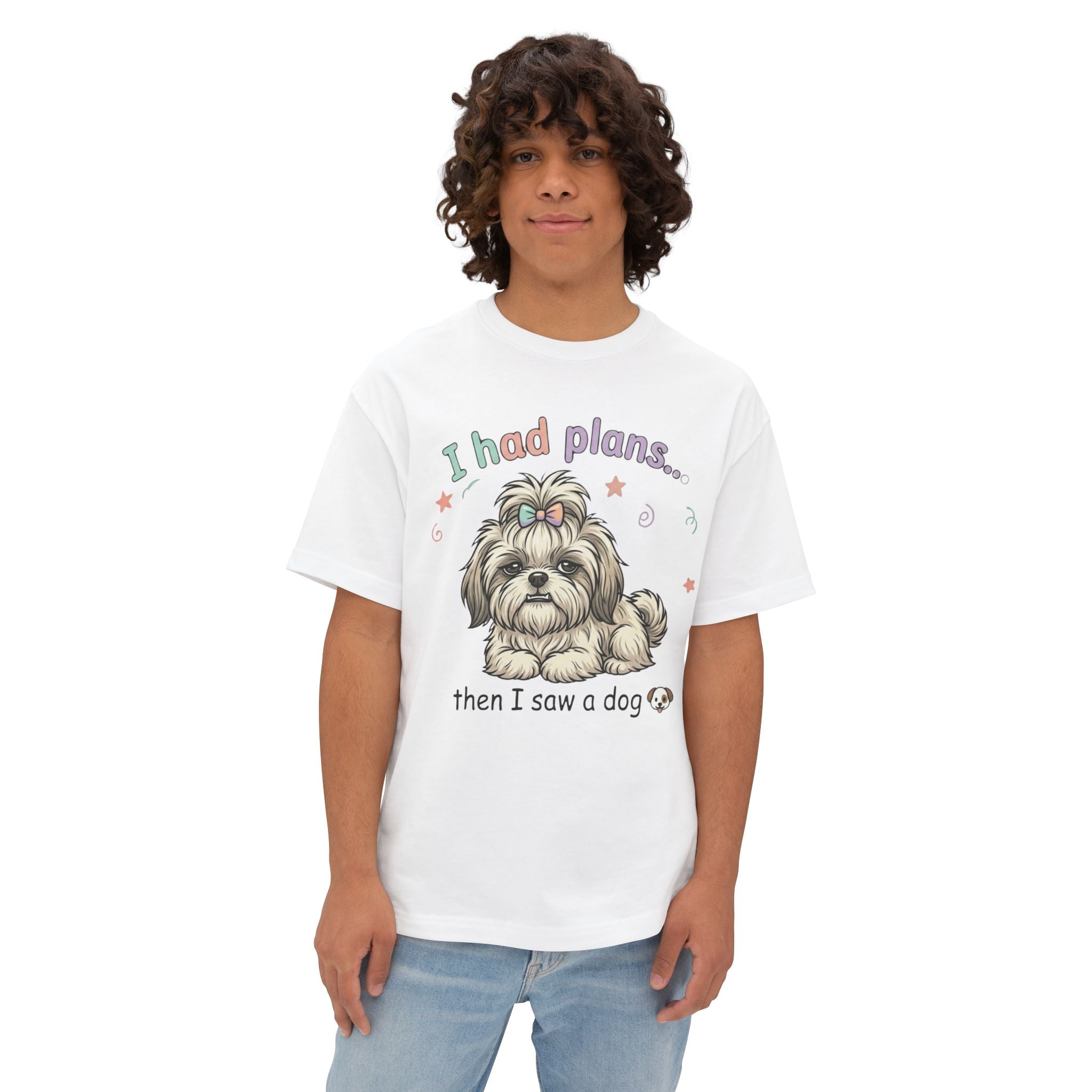 I Had Plans… Then I Saw a Dog T‑Shirt — Funny Dog Lover Tee