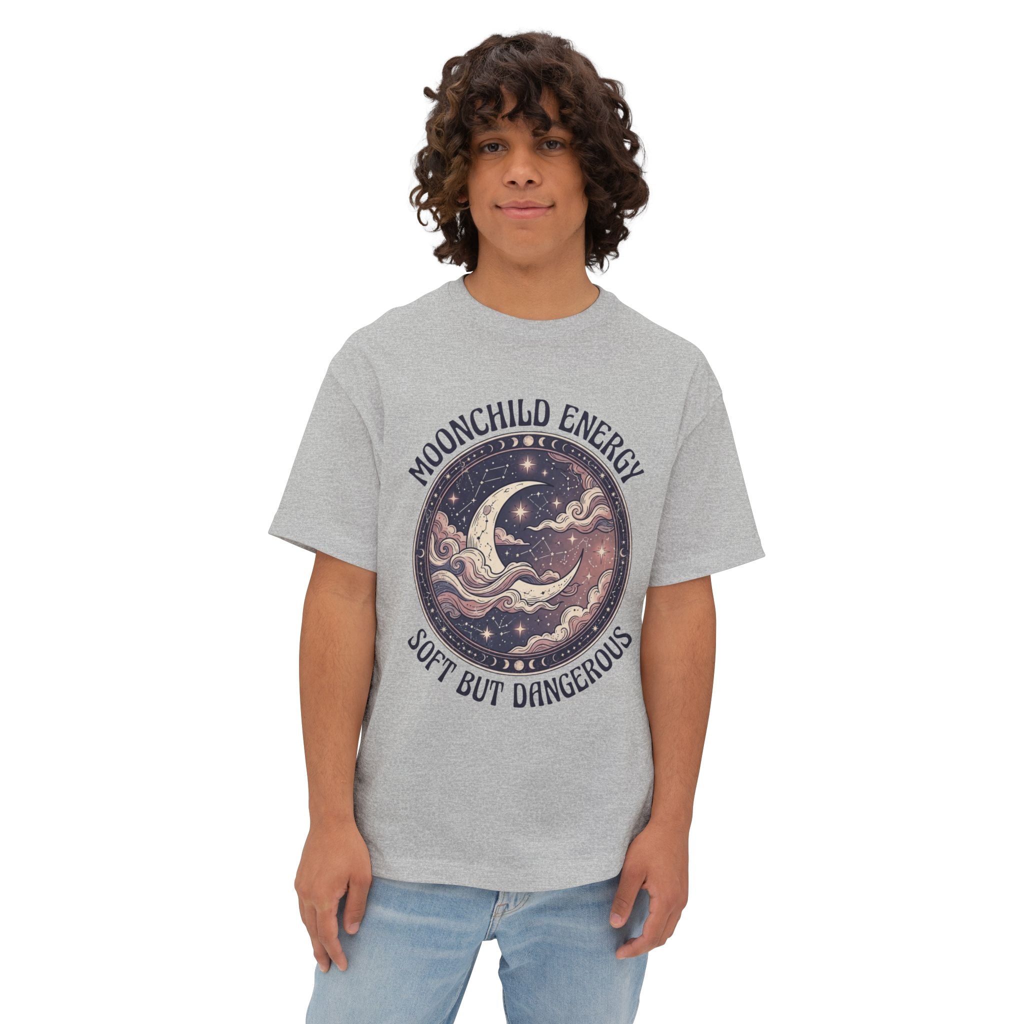 Moonchild Energy T-Shirt — "Soft but Dangerous" Oversized Boxy Tee
