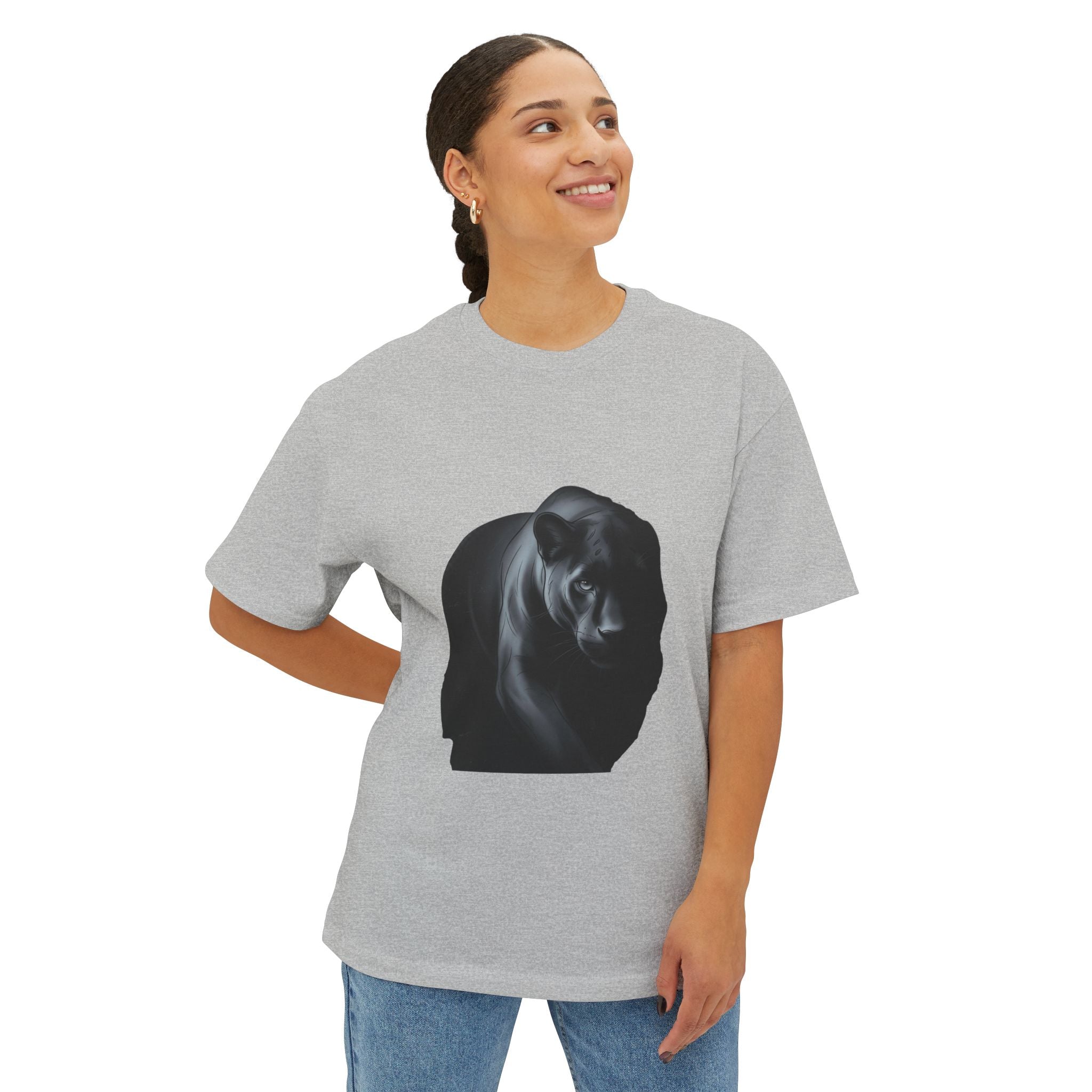 Midnight Panther Tee — Dark Minimal Graphic T-Shirt