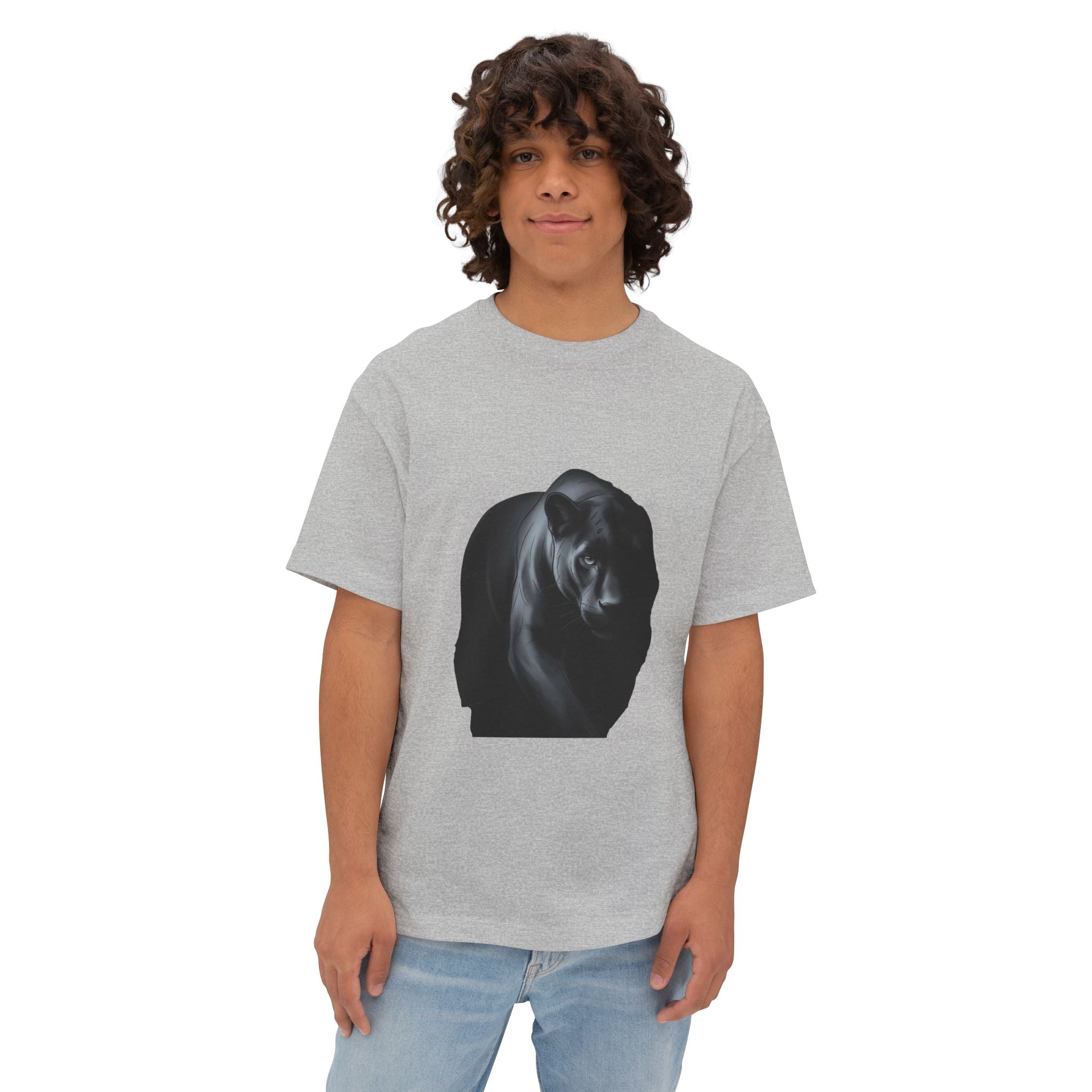 Midnight Panther Tee — Dark Minimal Graphic T-Shirt
