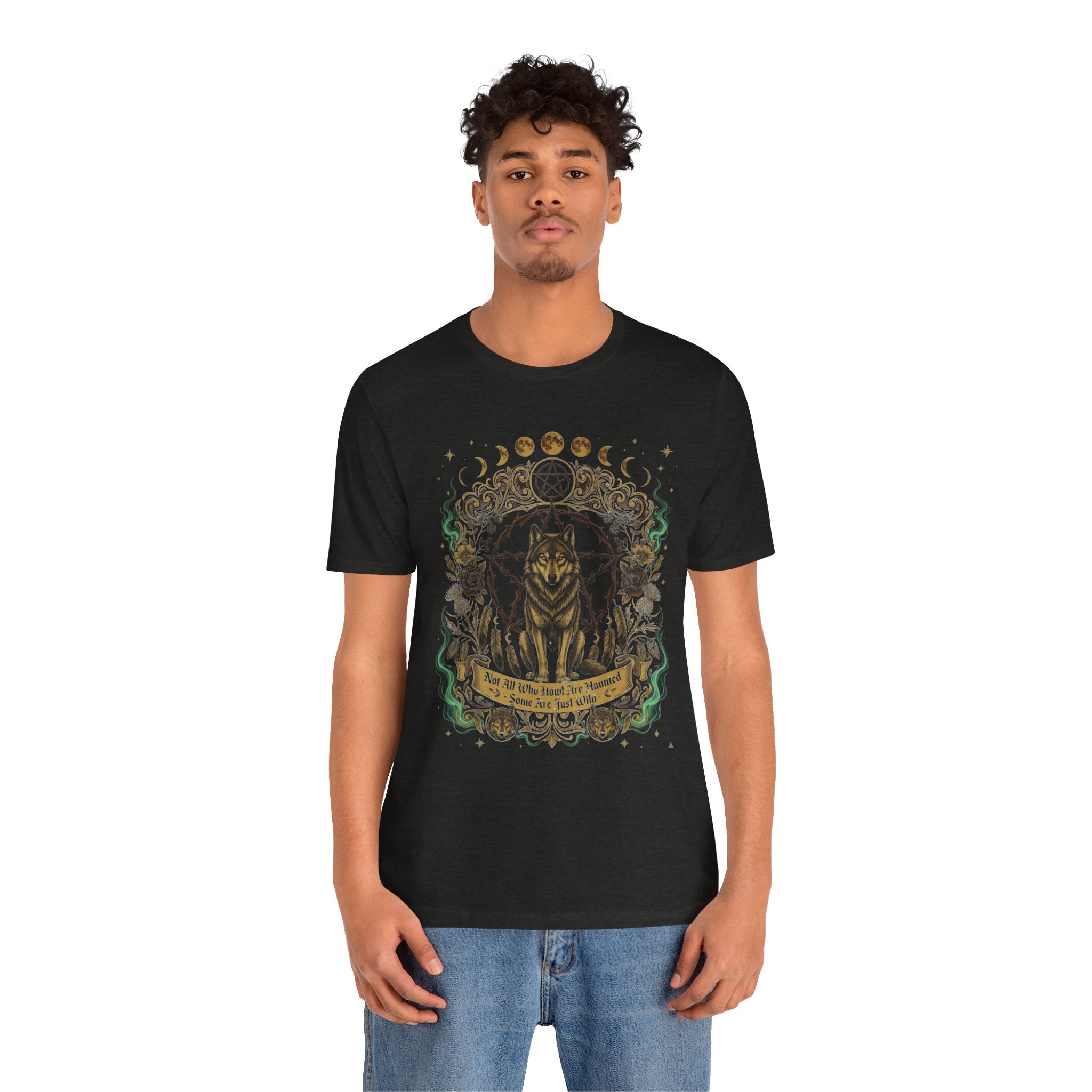 Wild Soul Wolf Mystic Moon T‑Shirt