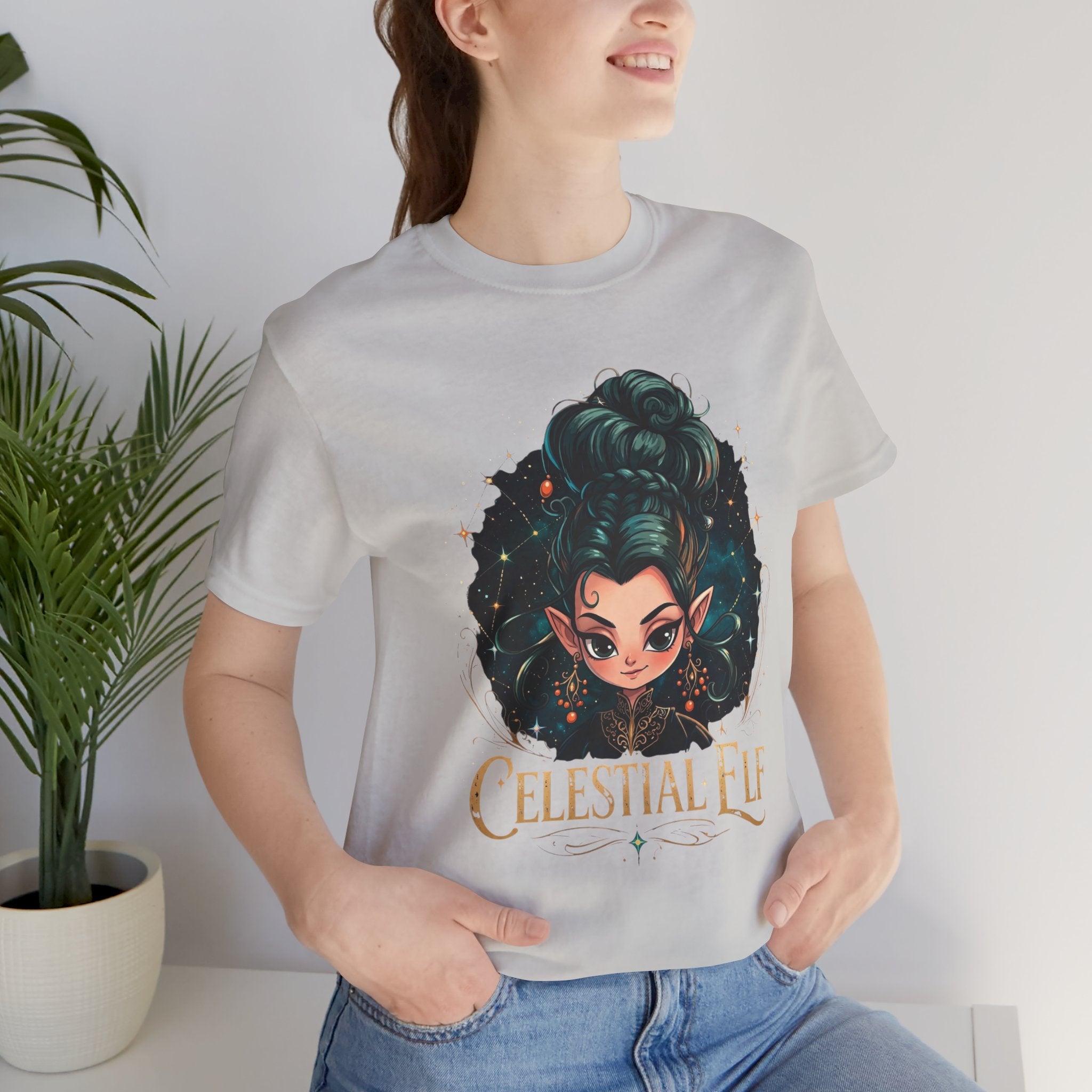 Celestial Elf Fantasy Tee — Cute Magical Girl Fairy T-Shirt