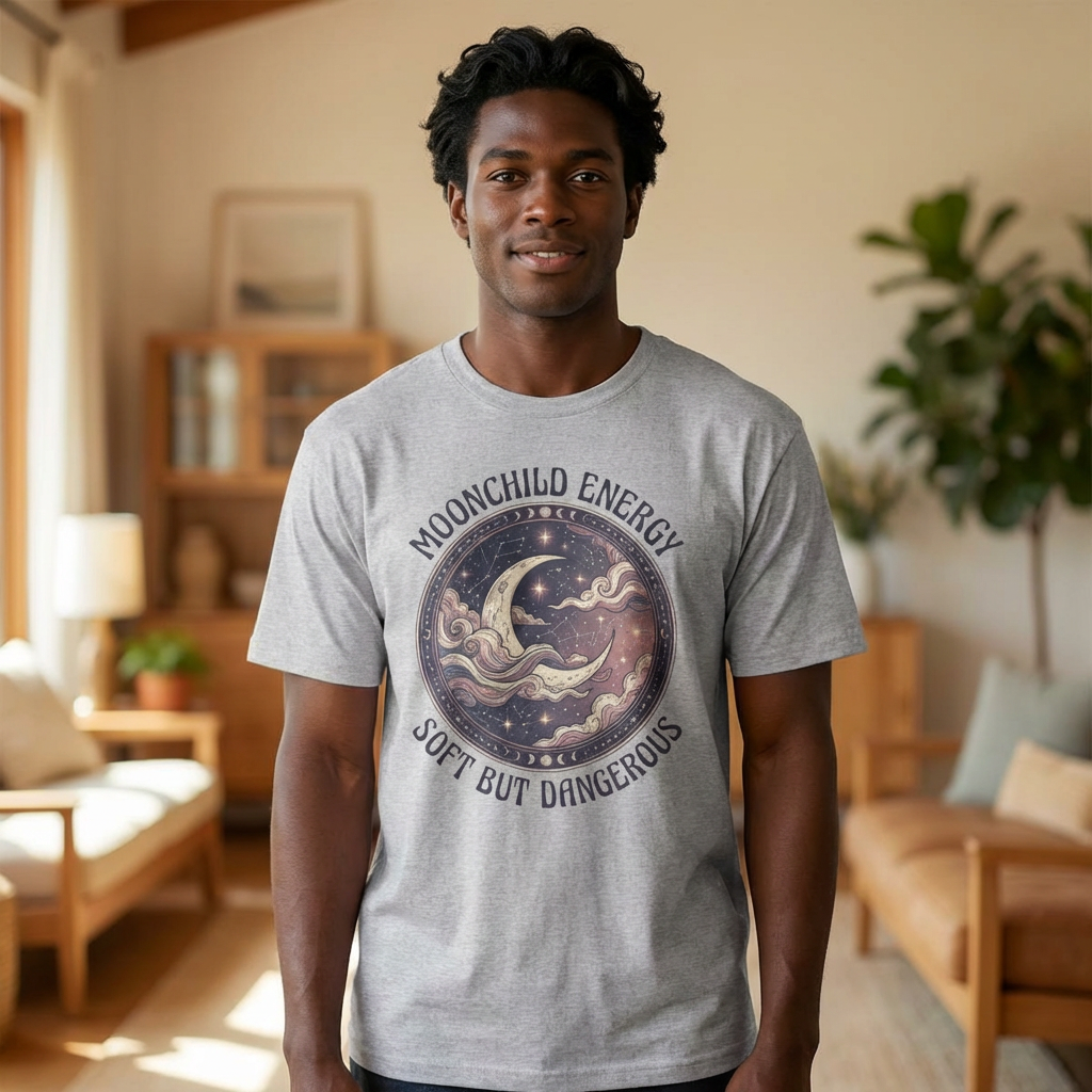 Moonchild Energy T-Shirt — "Soft but Dangerous" Oversized Boxy Tee
