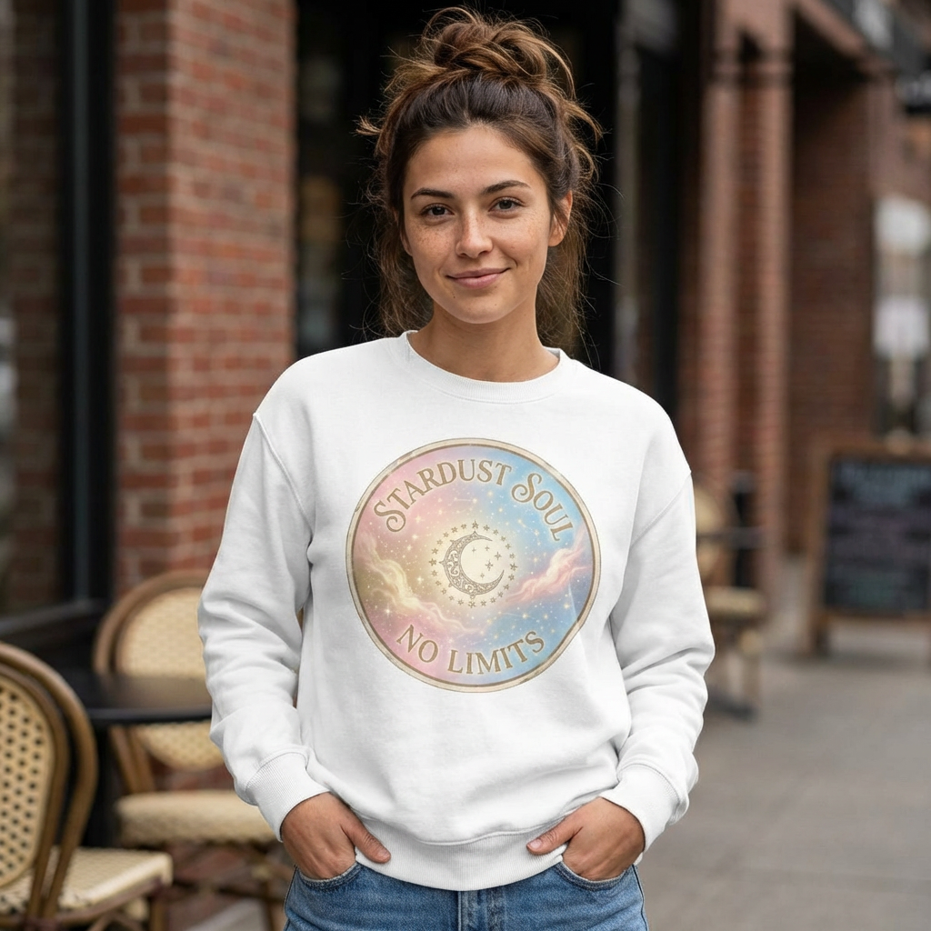 Stardust Soul Sweatshirt — "Stardust soul. No limits "
