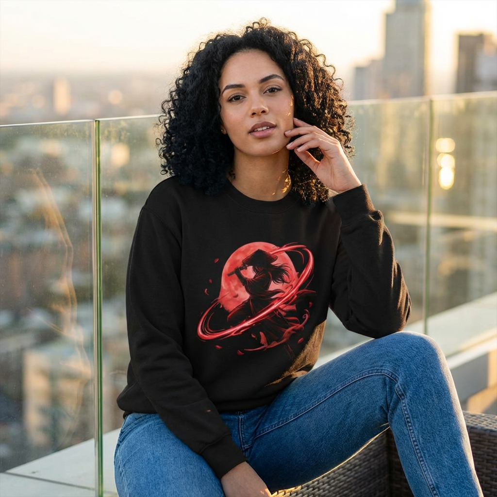 Warrior Moon Sweatshirt —  Graphic Crewneck