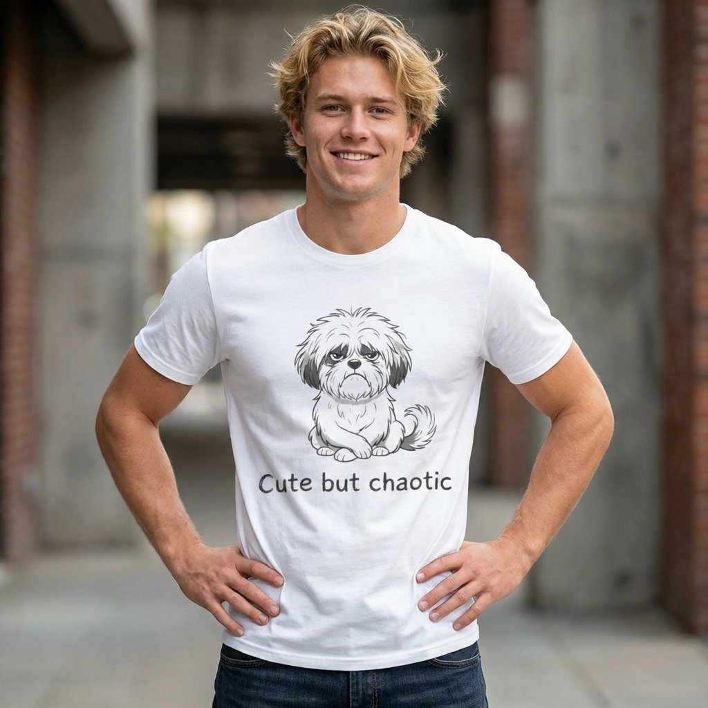 Cute But Chaotic Dog T-Shirt — Funny Shih Tzu Graphic Tee
