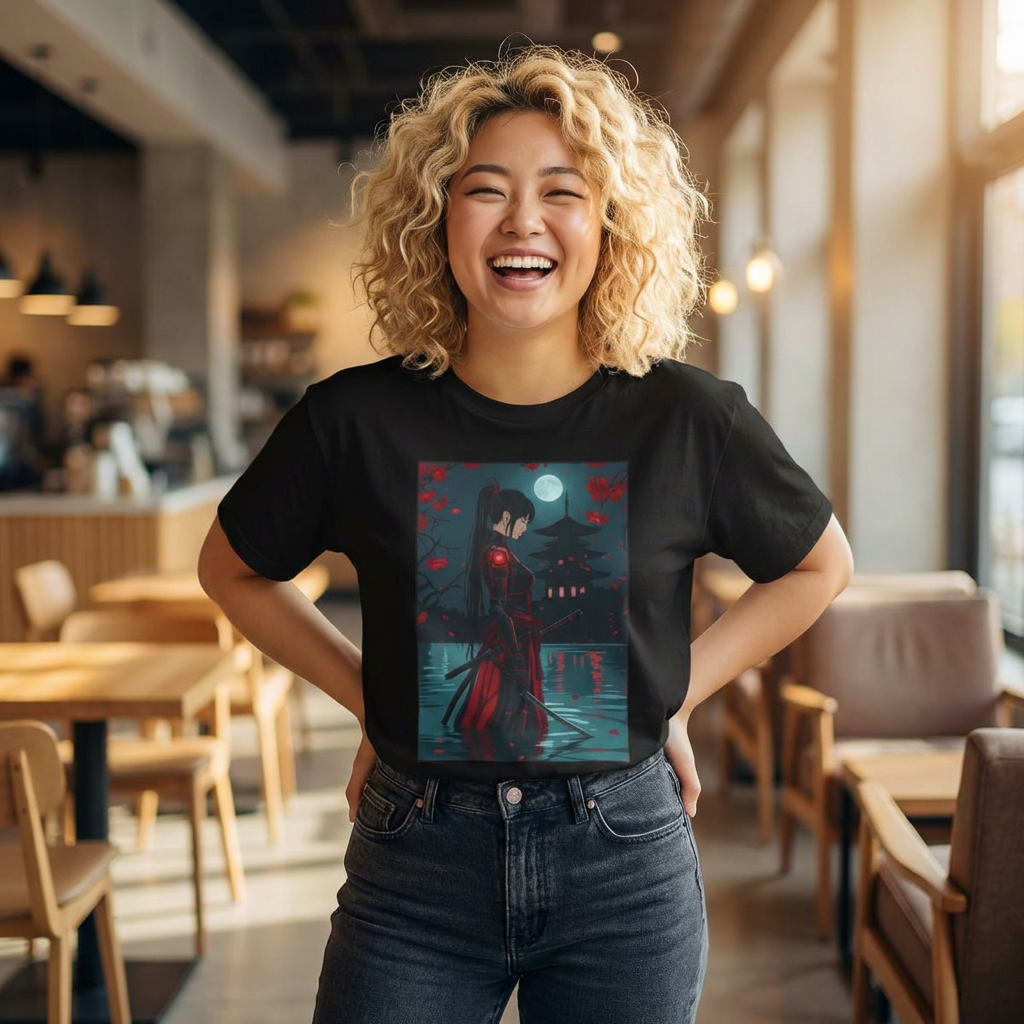 Moonlit Assassin Oversized Boxy Tee — Moonlit Assassin Graphic Tee
