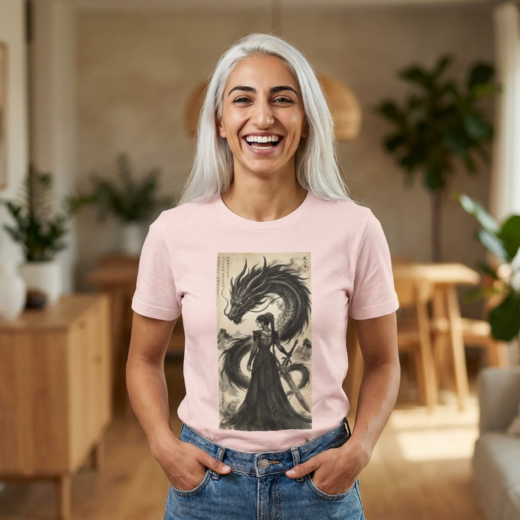 Shadow Dragon Graphic T-Shirt — Mystical Dragon Tee