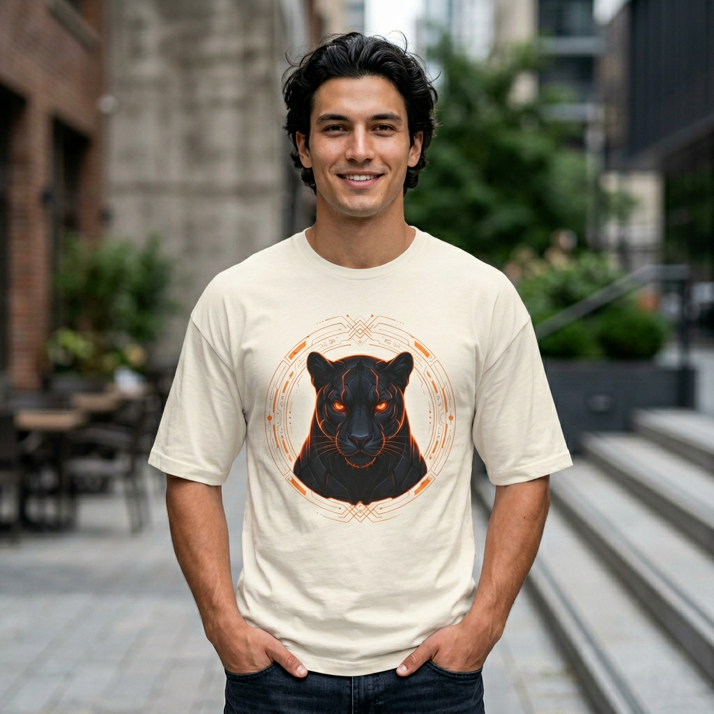 Primal Circuit Panther Oversized T-Shirt