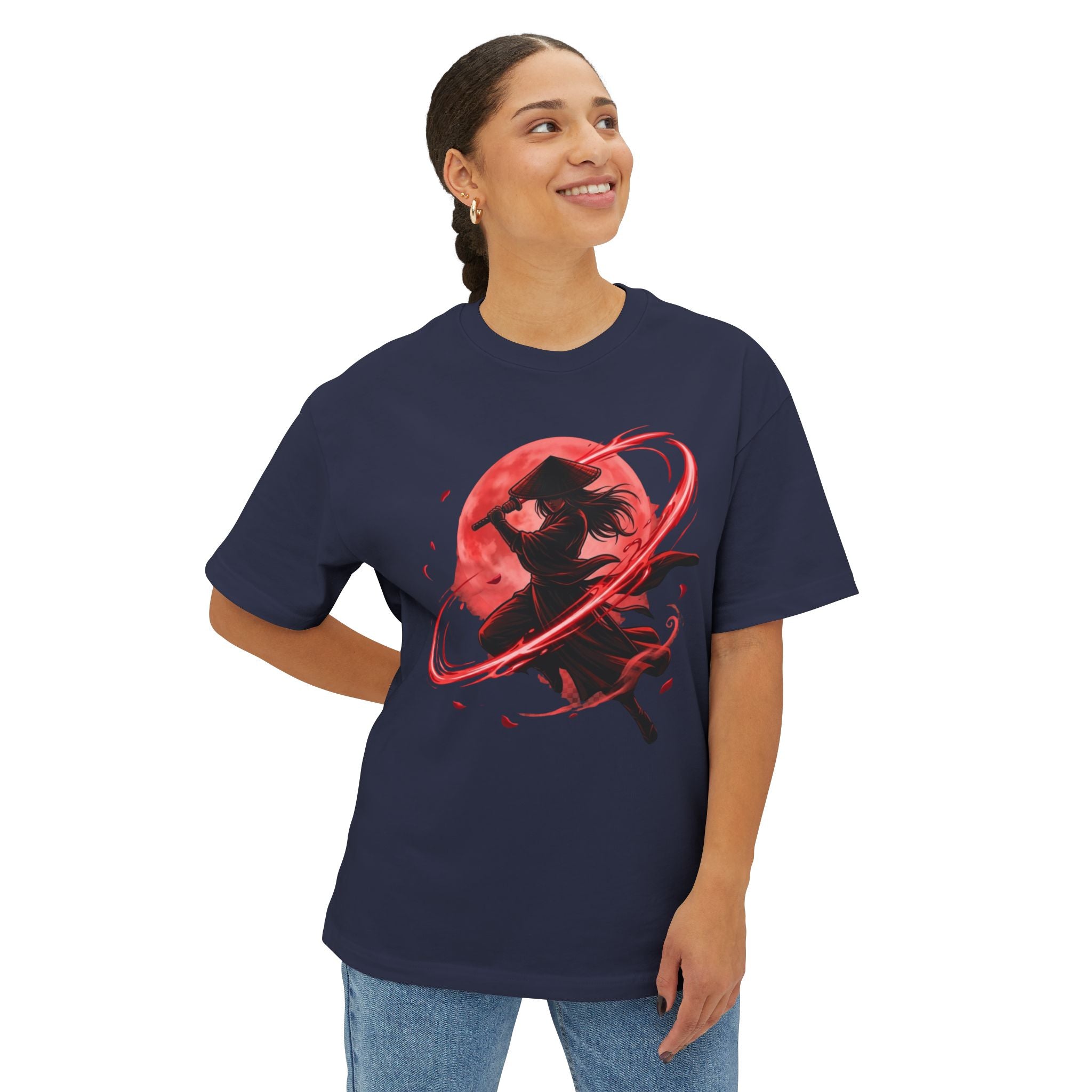 Crimson Samurai — Japanese Warrior Art Tee
